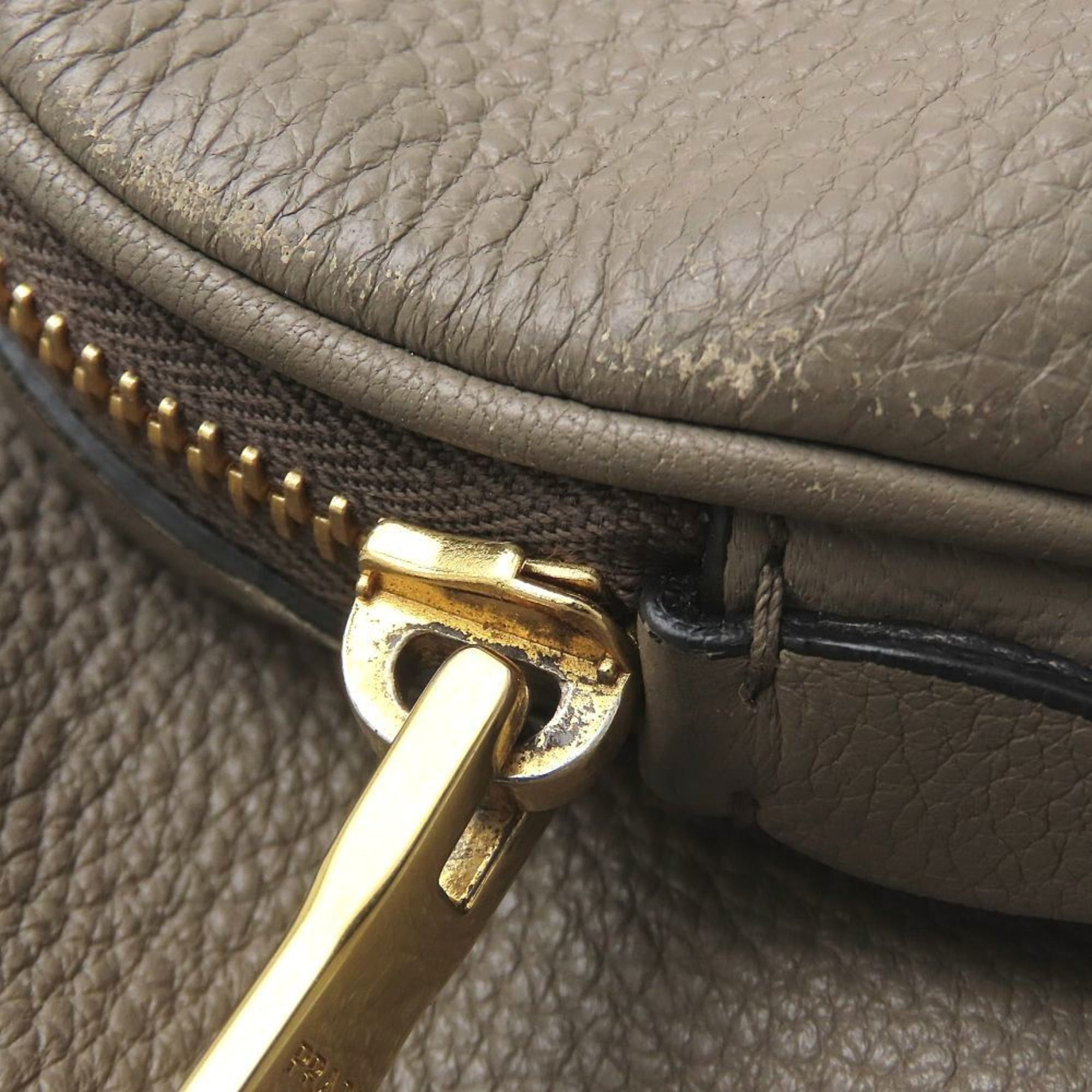Prada PRADA 1BZ035 Backpack, Leather, Gray, Women's, 353154 Size ONE SIZE - 17 Thumbnail