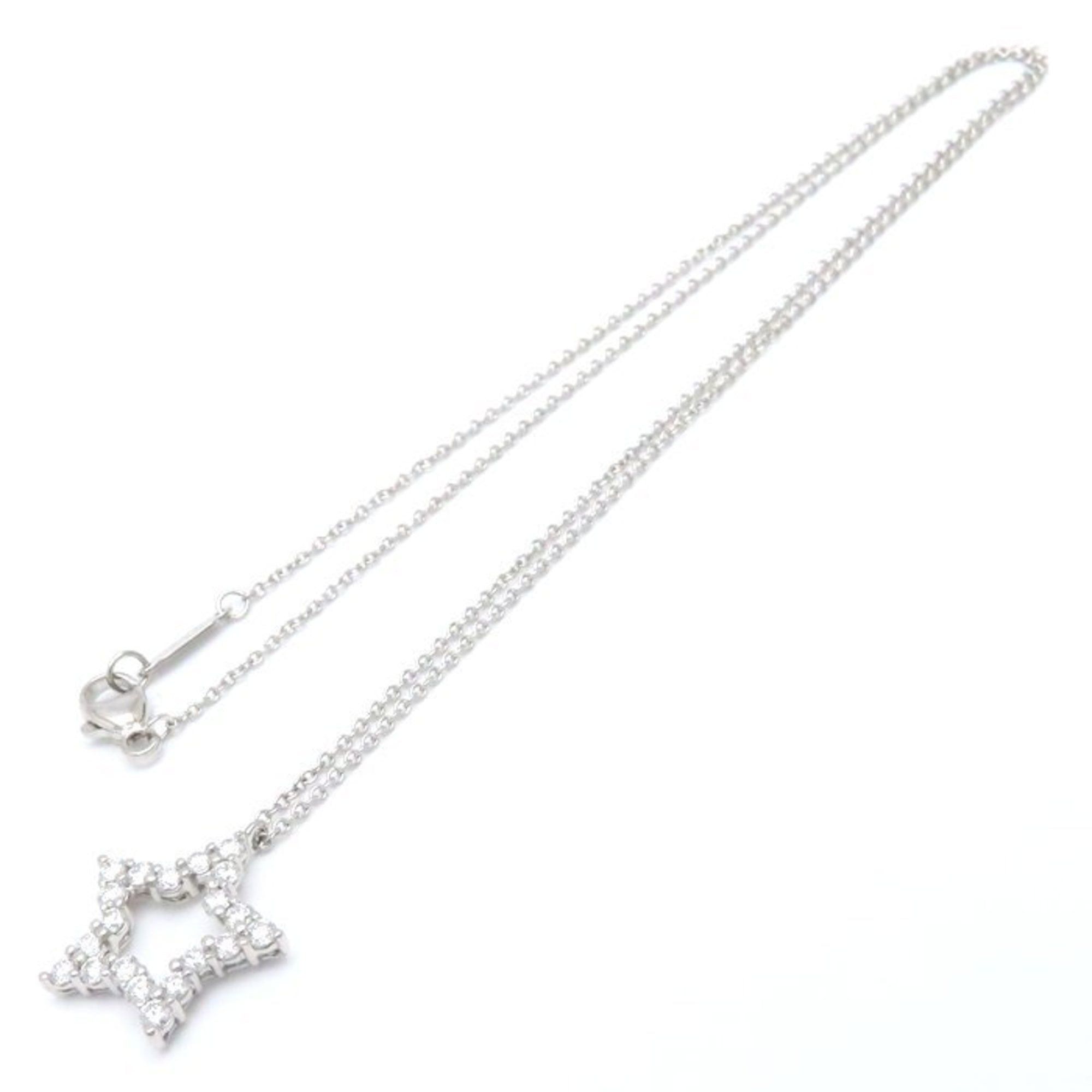 Tiffany & Co. TIFFANY & Co. Tiffany Star Necklace with Diamonds, Pt950, Women's, 295168 Size ONE SIZE - 4 Thumbnail