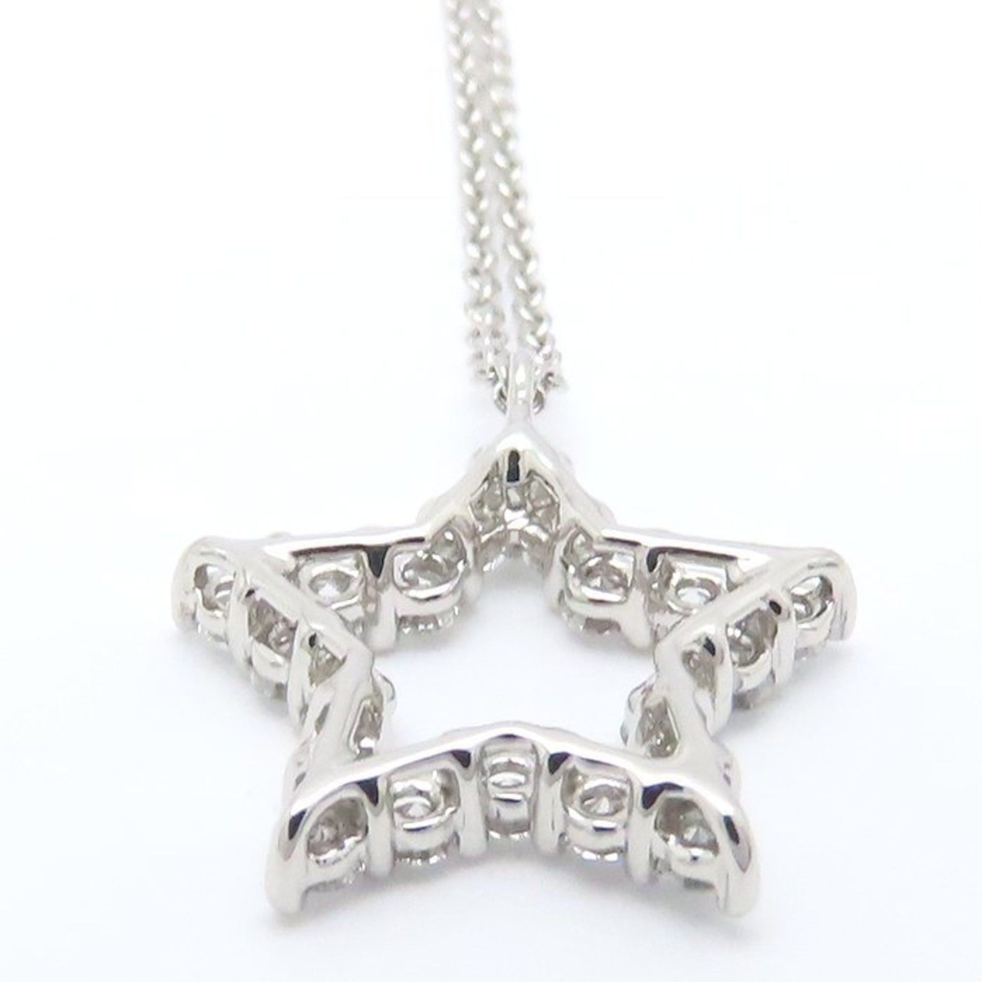 Tiffany & Co. TIFFANY & Co. Tiffany Star Necklace with Diamonds, Pt950, Women's, 295168 Size ONE SIZE - 5 Thumbnail