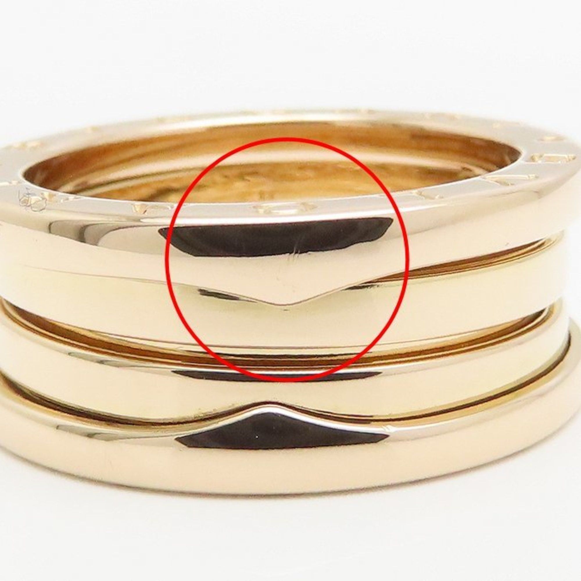 Bvlgari BVLGARI B.zero1 Ring, 3-Band, Small, #54, 18KPG, Women's, 295115 Size ONE SIZE - 10 Thumbnail