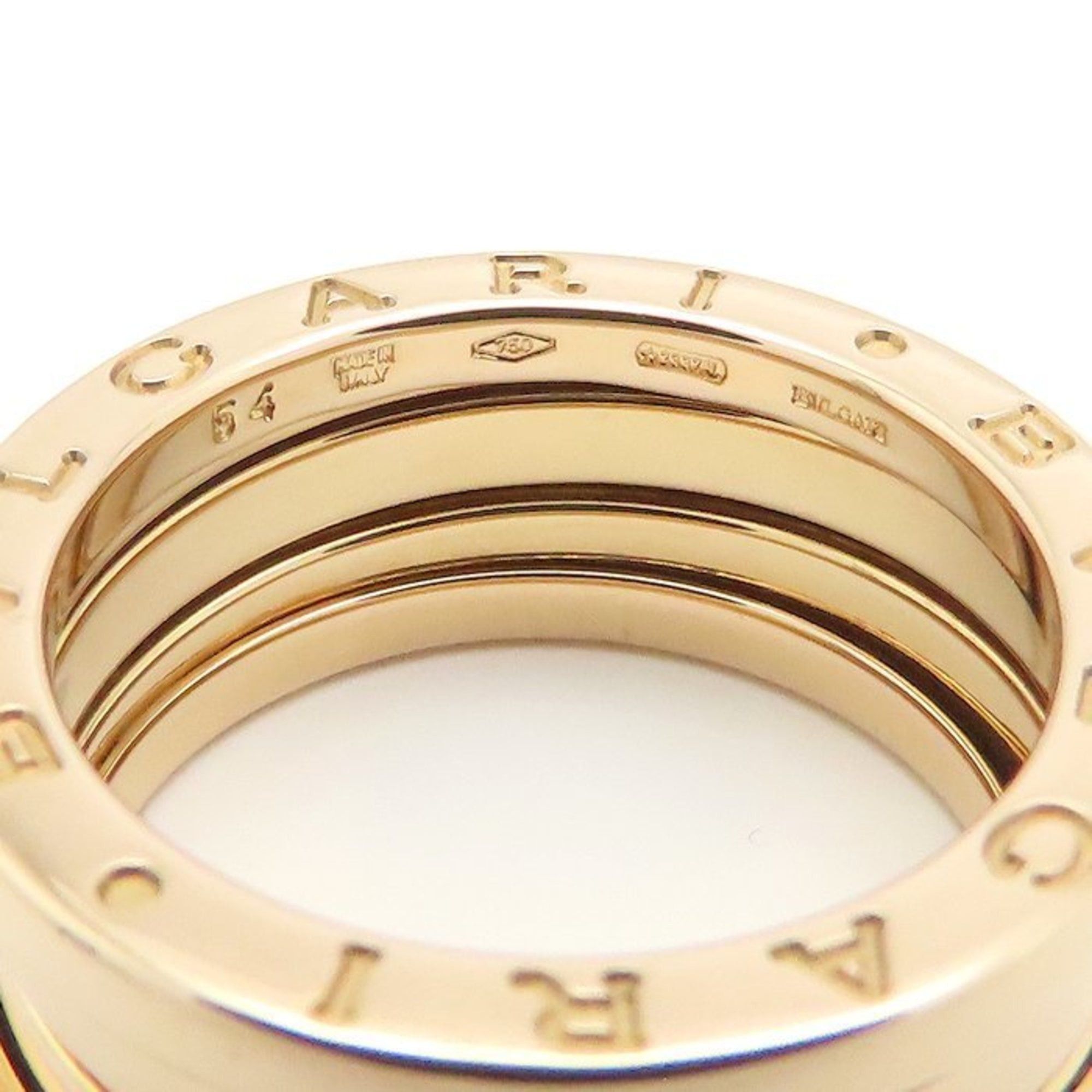 Bvlgari BVLGARI B.zero1 Ring, 3-Band, Small, #54, 18KPG, Women's, 295115 Size ONE SIZE - 4 Thumbnail