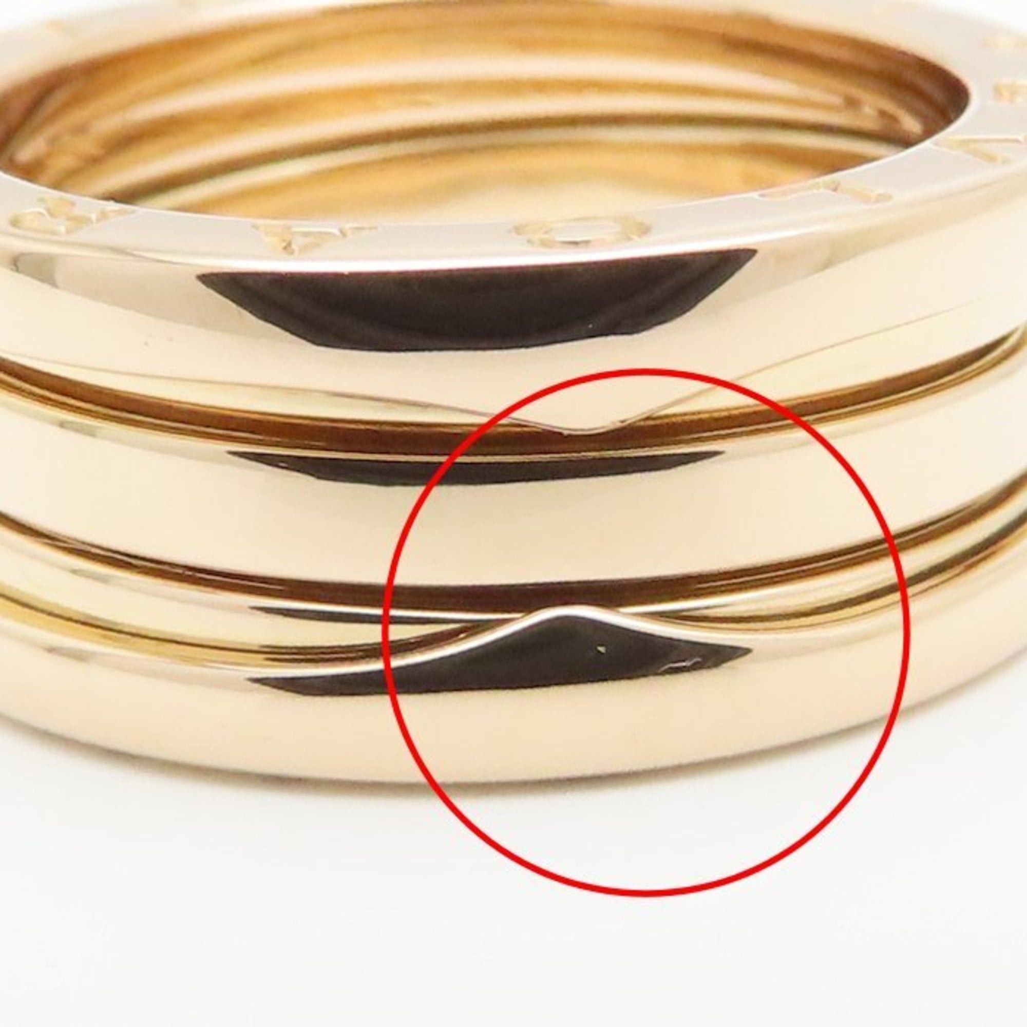 Bvlgari BVLGARI B.zero1 Ring, 3-Band, Small, #54, 18KPG, Women's, 295115 Size ONE SIZE - 11 Thumbnail