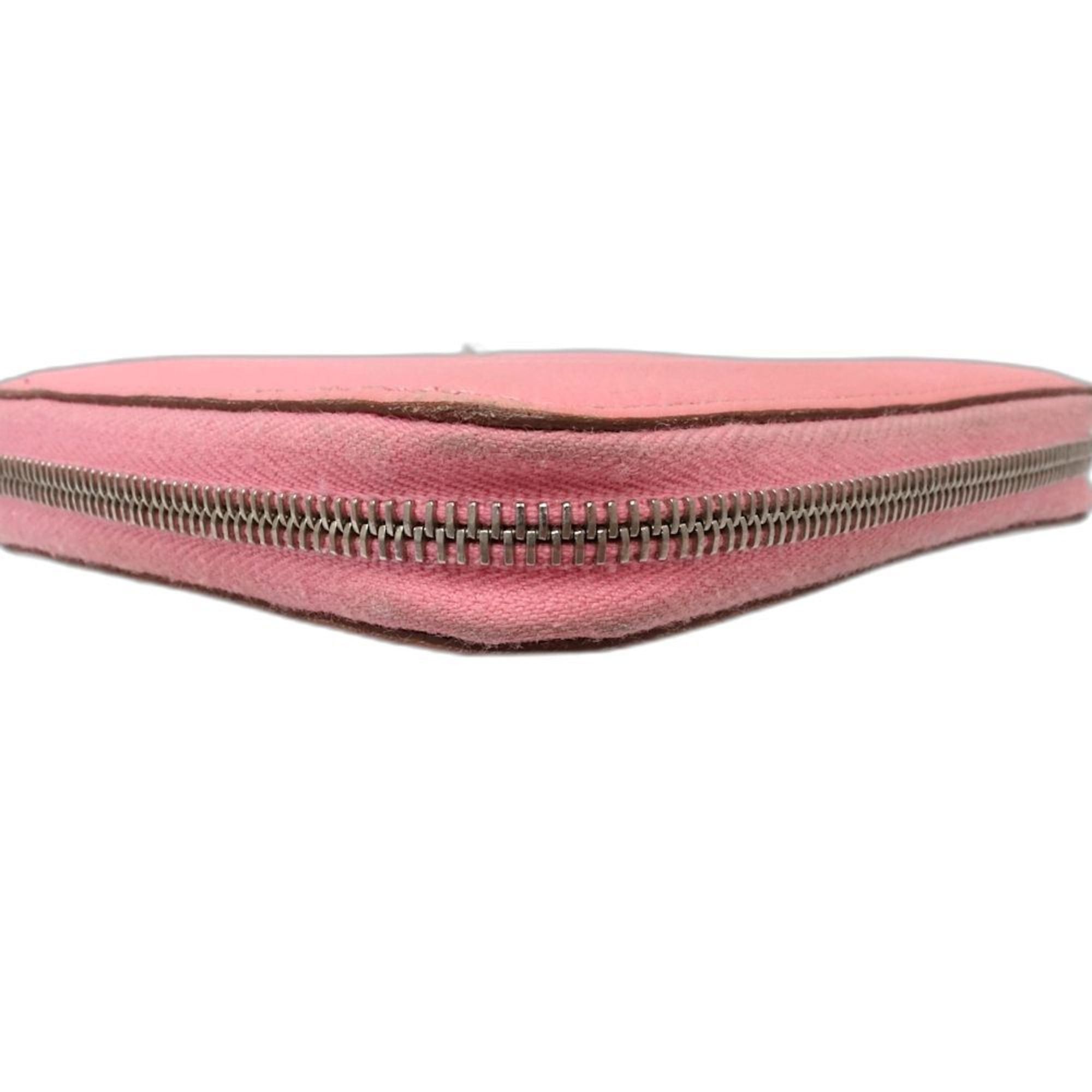Hermes HERMES Azap Compact Silkin Wallet/Coin Case, T-Stamped, Epsom Leather, Pink, Women's, 181926 Size ONE SIZE - 5 Thumbnail