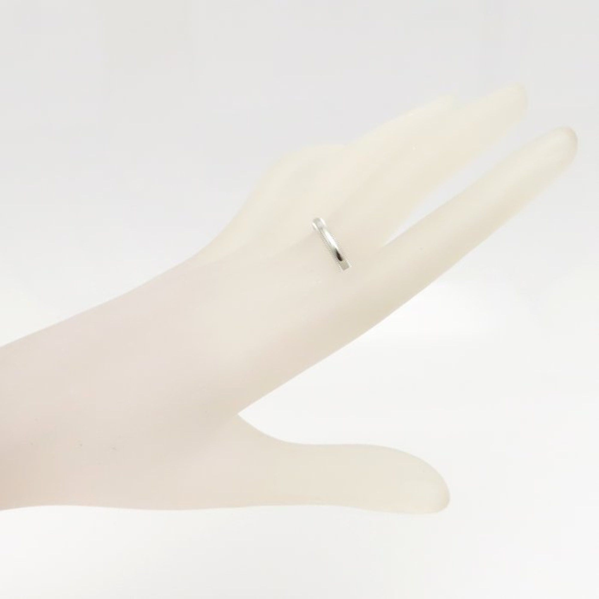 Tiffany & Co. TIFFANY & Co. Tiffany Milgrain Ring, Pt950, Men's, 295150 Size ONE SIZE - 3 Thumbnail