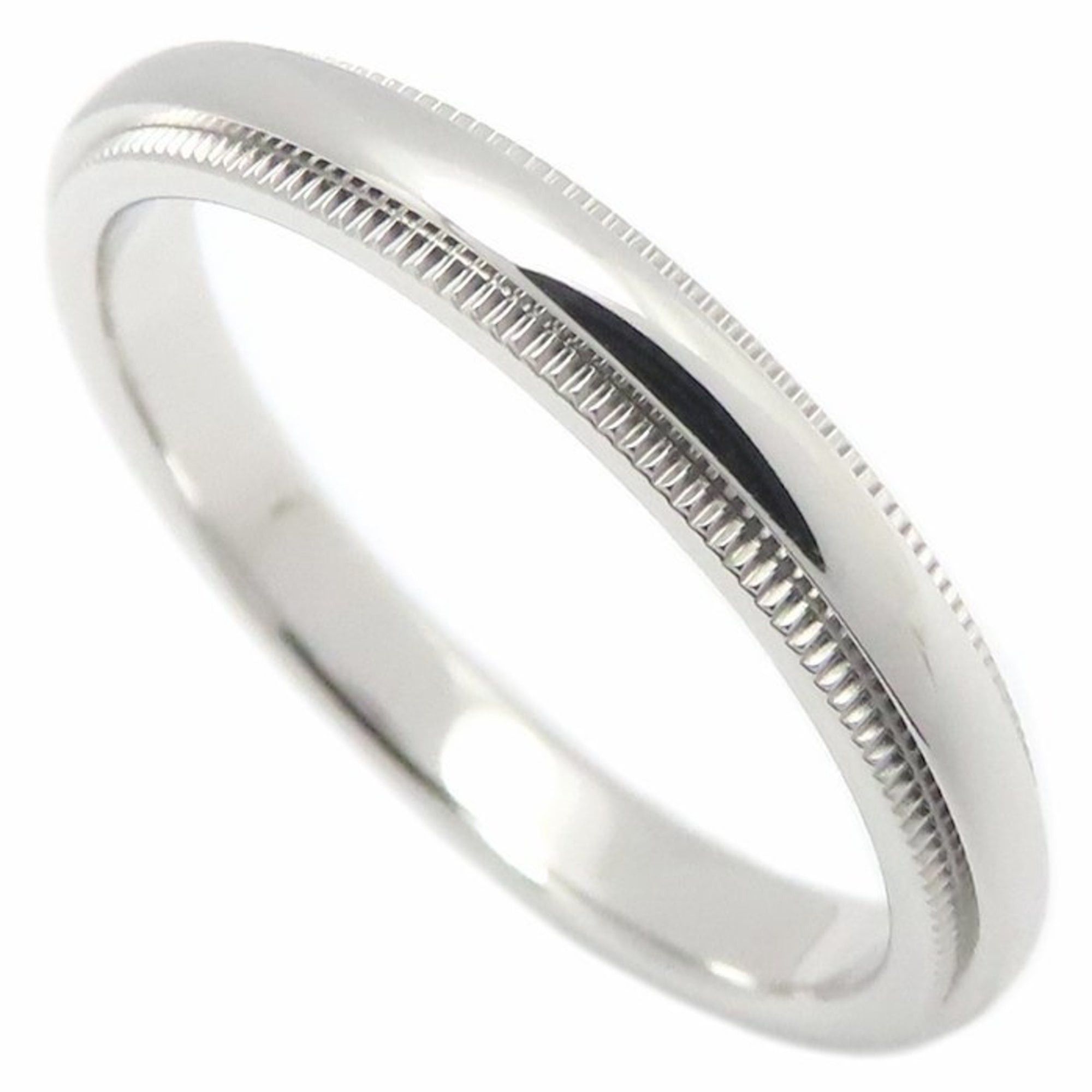 Tiffany & Co. TIFFANY & Co. Tiffany Milgrain Ring, Pt950, Men's, 295150 Size ONE SIZE - 2 Thumbnail