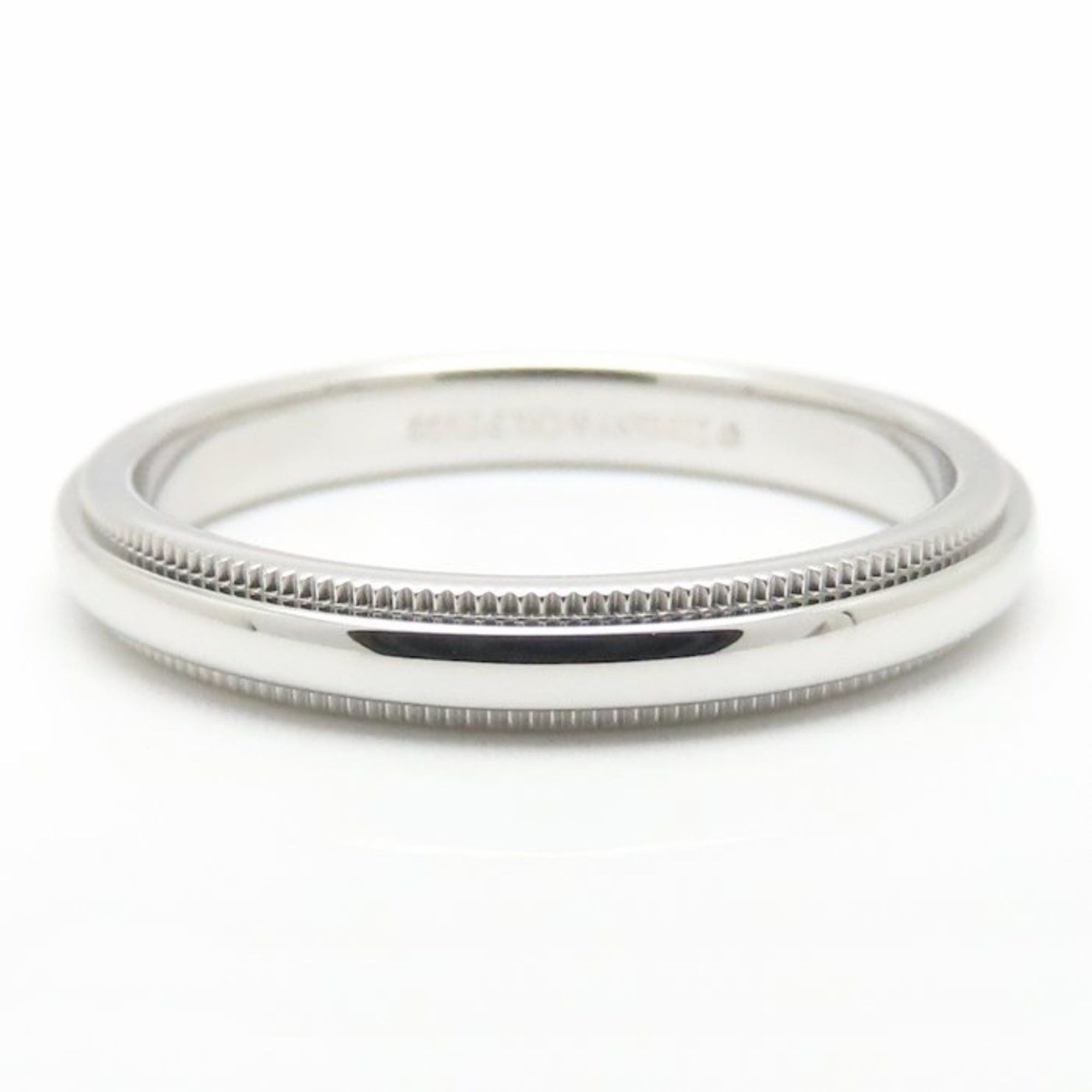 Tiffany & Co. TIFFANY & Co. Tiffany Milgrain Ring, Pt950, Men's, 295150 Size ONE SIZE - 4 Thumbnail