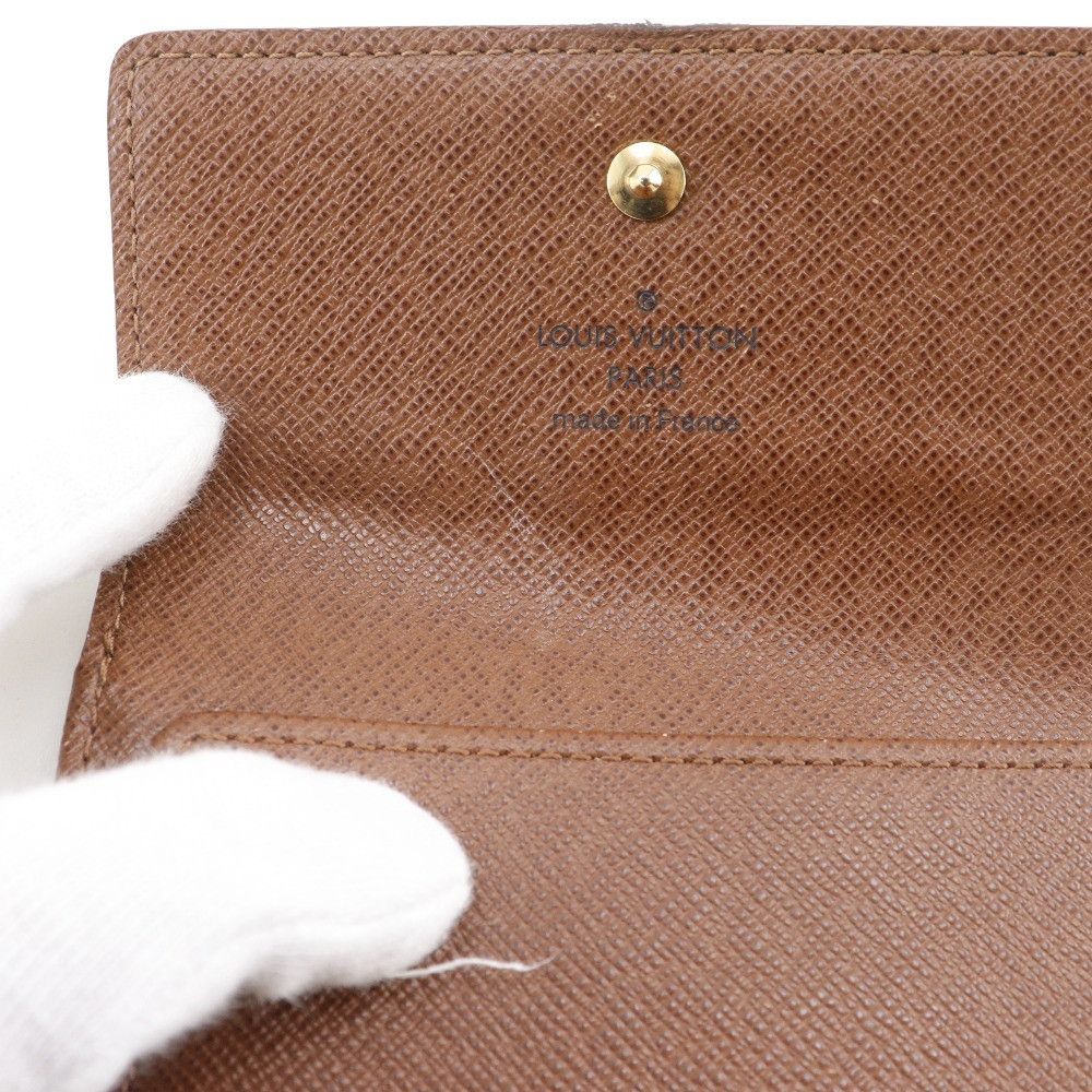 Louis Vuitton Louis Vuitton Louis Vuitton Portemonnaie Billets Cartes Crédits Monogram Wallet Textile Short Wallet M61652 DUTY FREE for USA Size ONE SIZE - 12 Thumbnail