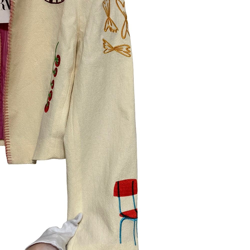 Other Other ZARA Flower Embroidery Jacket Textile Outerwear DUTY FREE for USA Size ONE SIZE - 8 Thumbnail