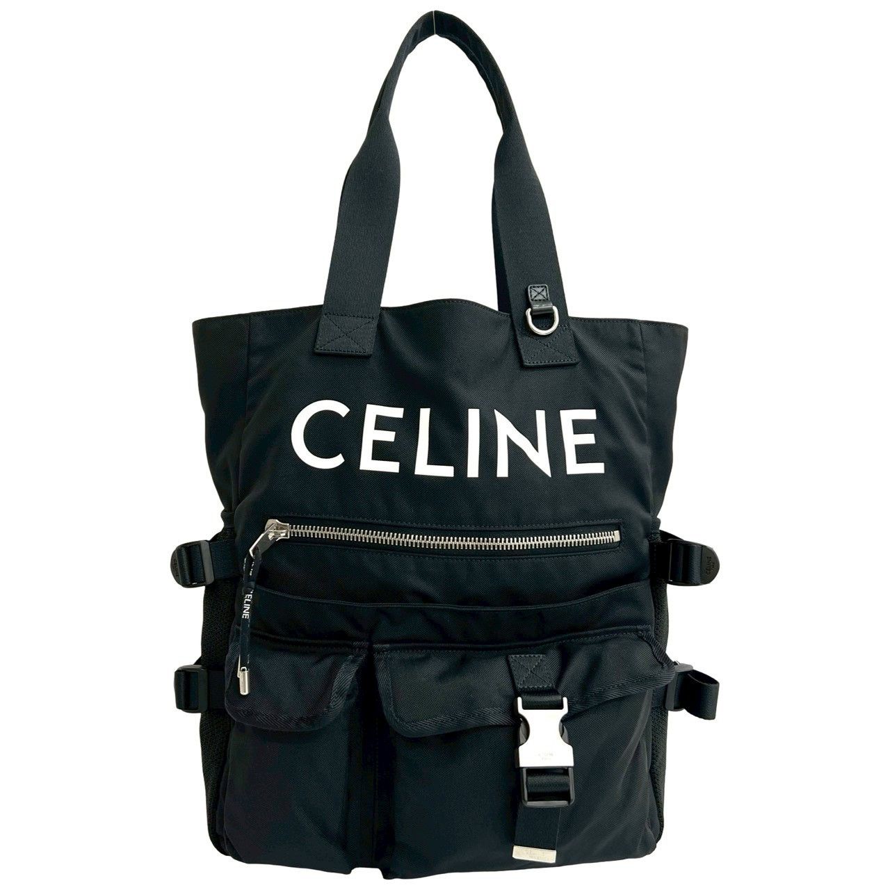 Celine Celine Celine Logo Print Nylon 2way Bag Textile Tote Bag DUTY FREE for USA Size ONE SIZE - 2 Thumbnail