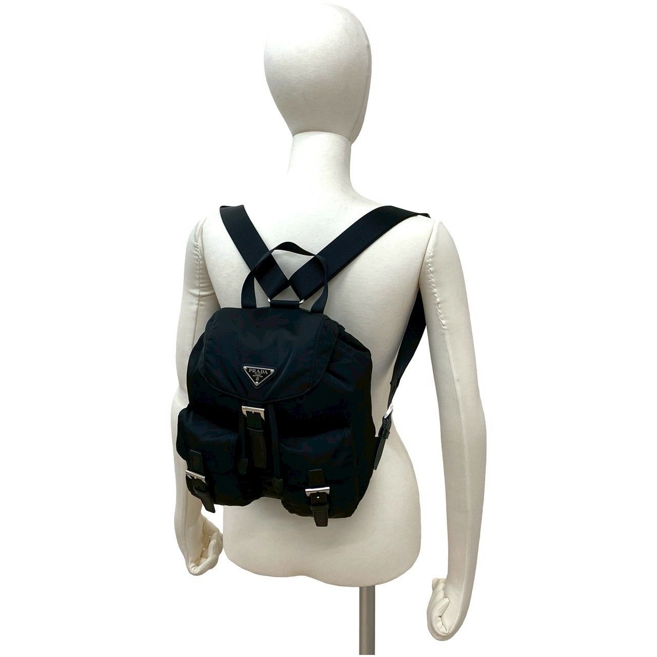 Prada Prada PRADA Tessuto Saffiano Leather Backpack Textile Backpack DUTY FREE for USA Size ONE SIZE - 3 Thumbnail
