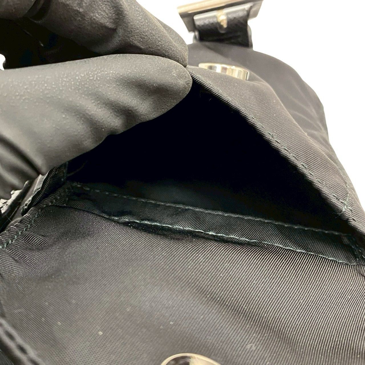 Prada Prada PRADA Tessuto Saffiano Leather Backpack Textile Backpack DUTY FREE for USA Size ONE SIZE - 11 Thumbnail