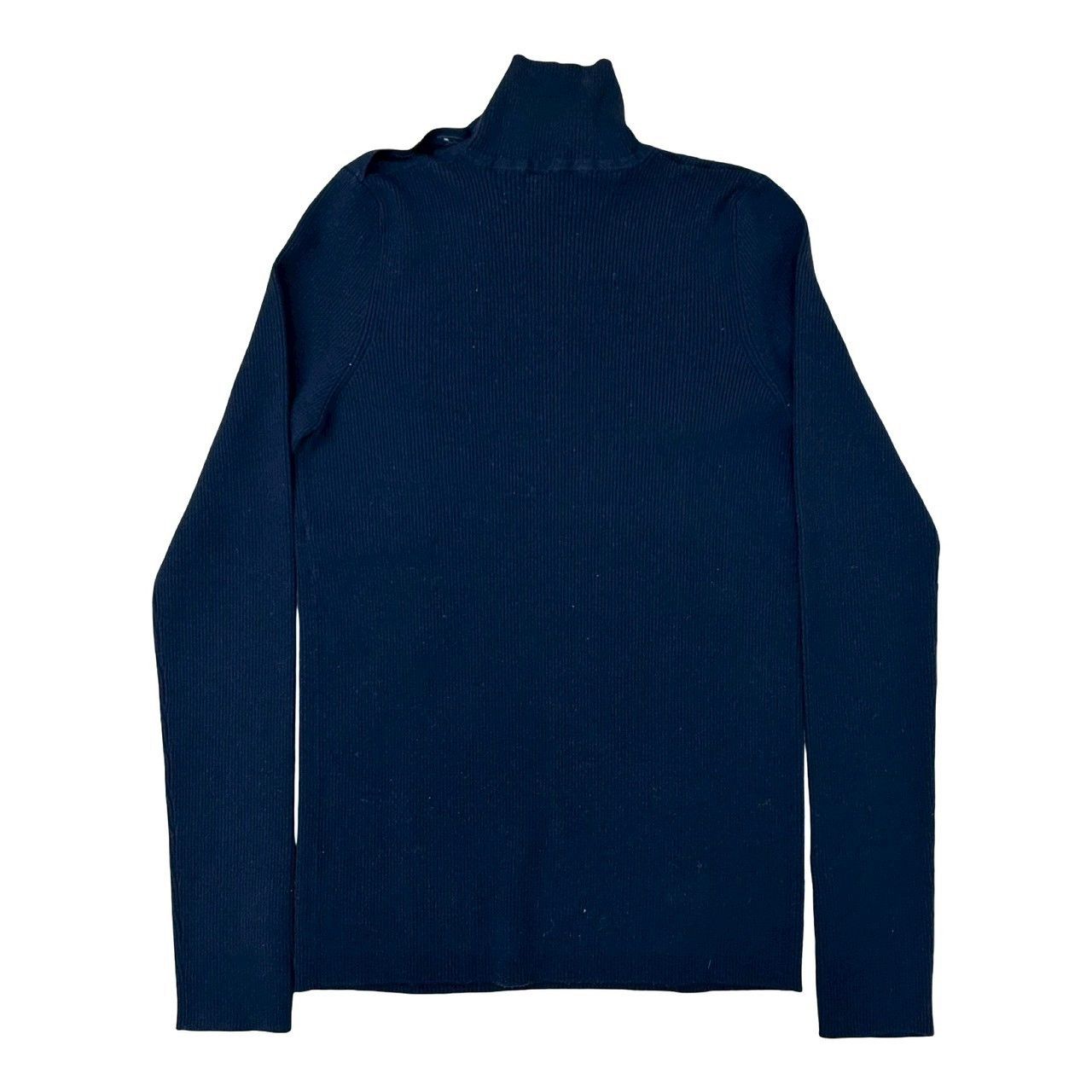 Chanel Chanel Chanel High Neck Wool Polyester Knit Top Textile Tops P38861K02706 DUTY FREE for USA Size ONE SIZE - 2 Thumbnail