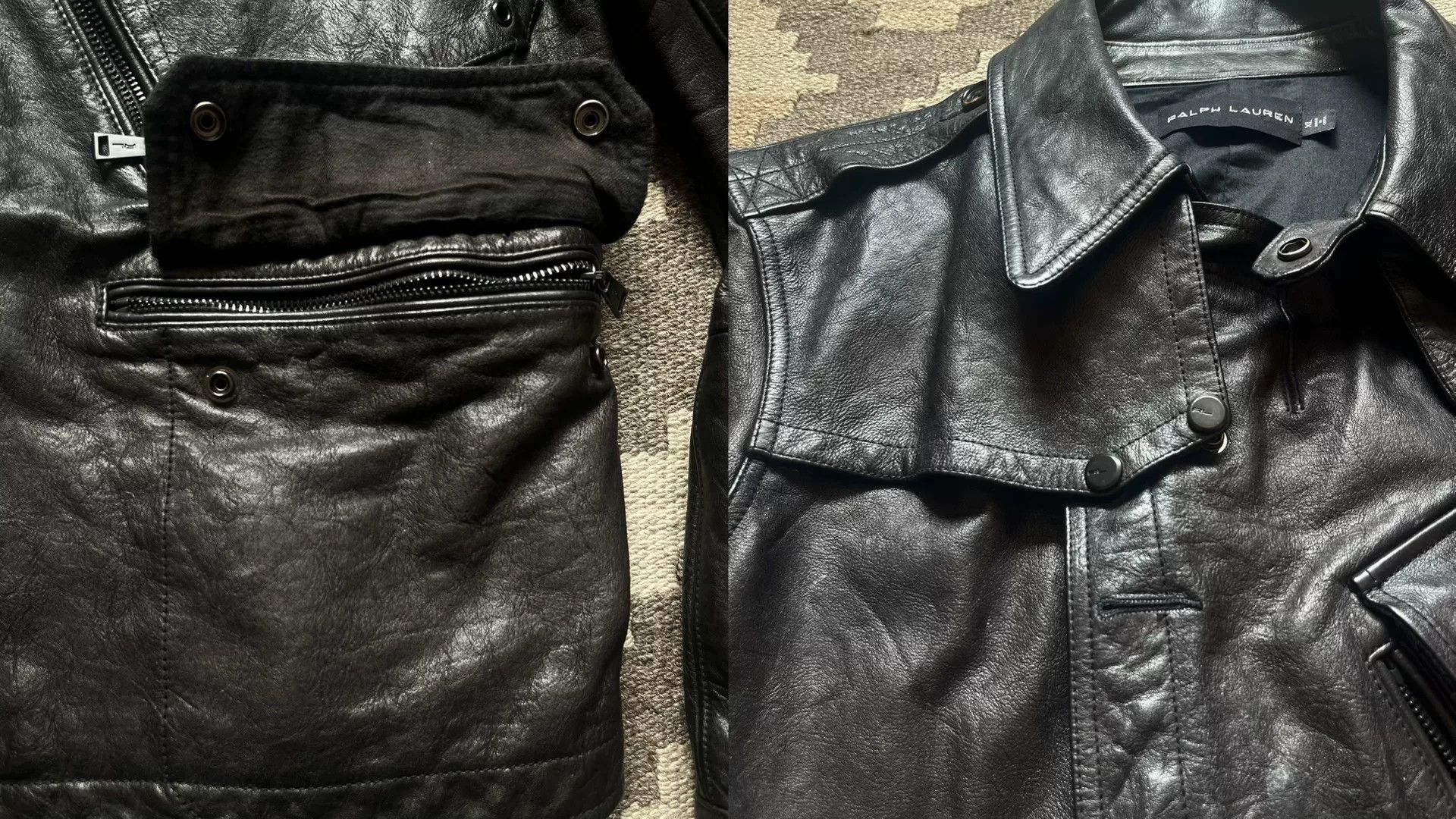 Ralph Lauren Black Label Ralph Lauren Black Label Leather Jacket Size US XL / EU 56 / 4 - 8 Thumbnail