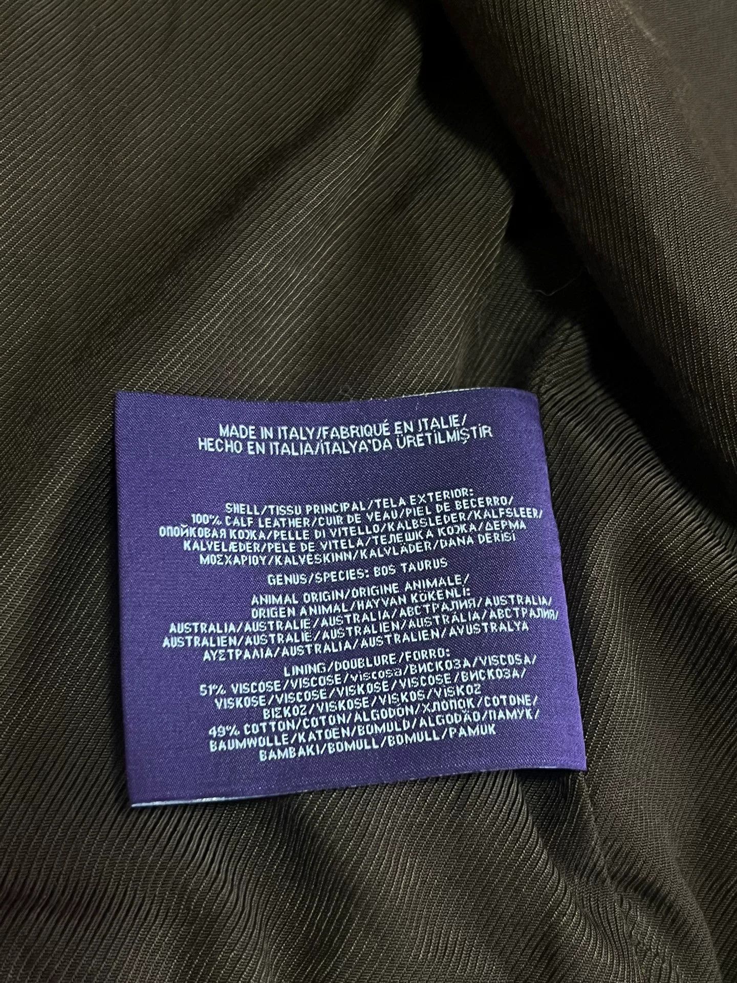 Ralph Lauren Purple Label Ralph Lauren Purple Label Western Leather Jacket Size US L / EU 52-54 / 3 - 8 Thumbnail