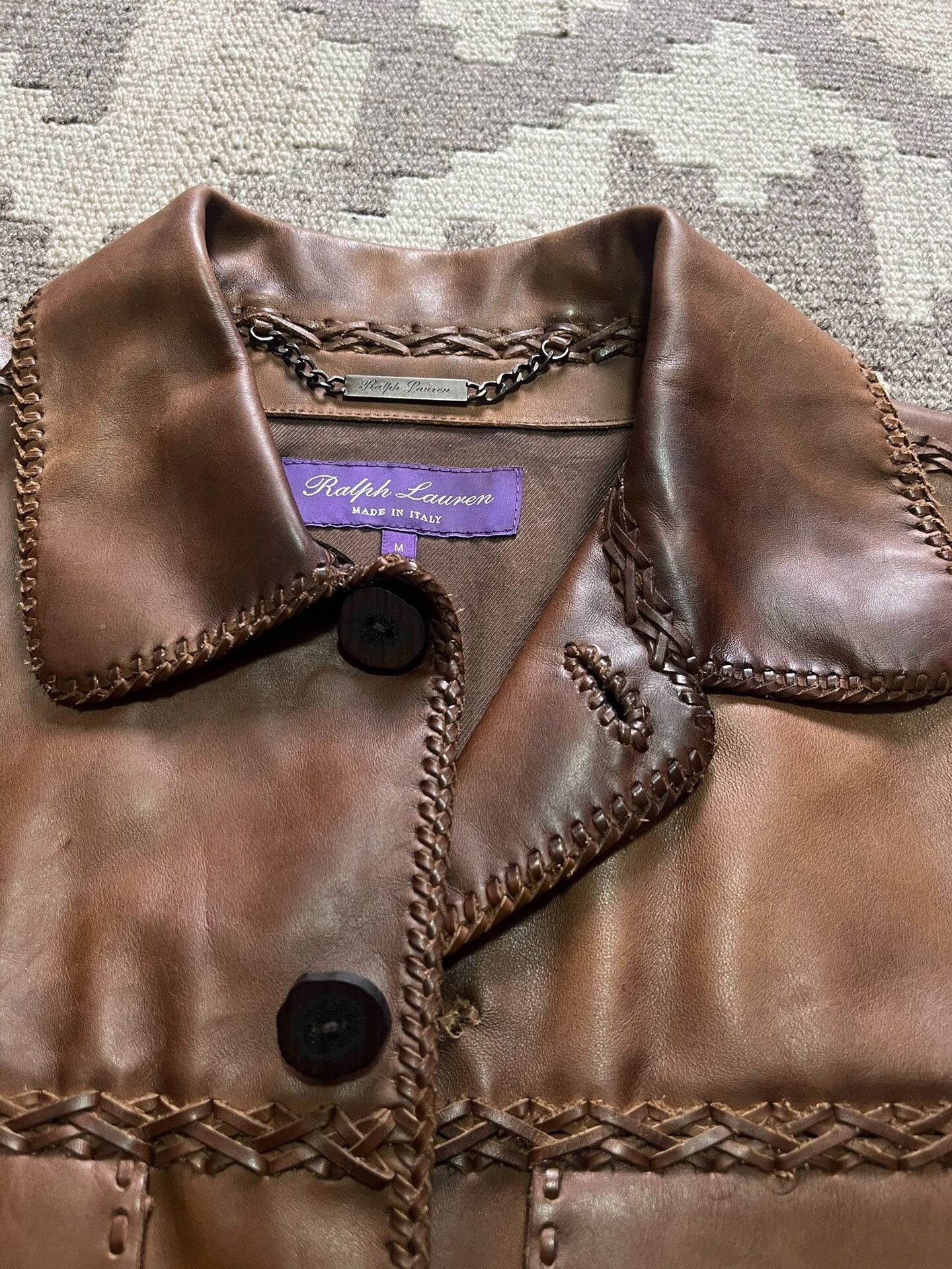 Ralph Lauren Purple Label Ralph Lauren Purple Label Western Leather Jacket Size US M / EU 48-50 / 2 - 6 Thumbnail