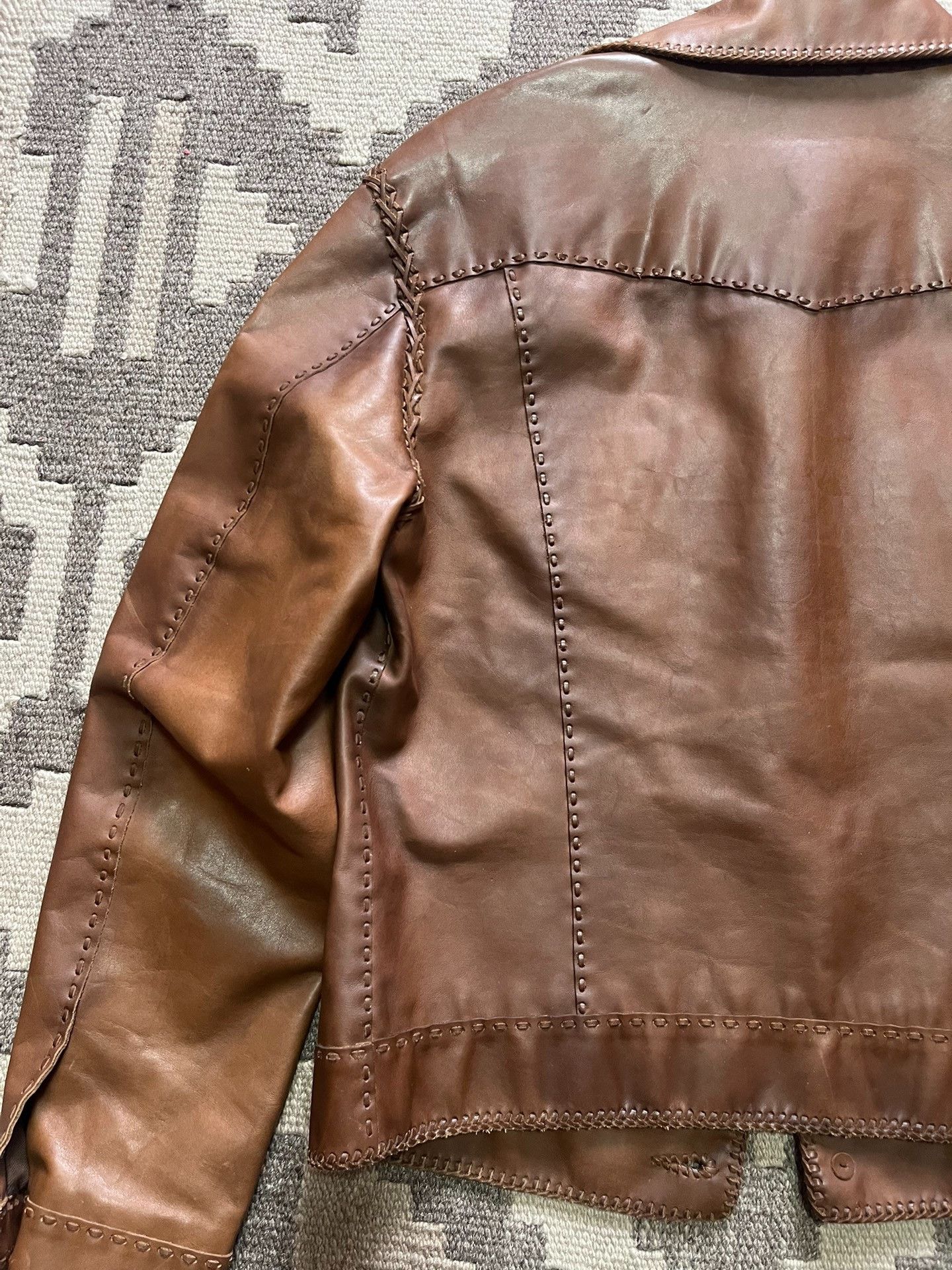 Ralph Lauren Purple Label Ralph Lauren Purple Label Western Leather Jacket Size US M / EU 48-50 / 2 - 9 Thumbnail