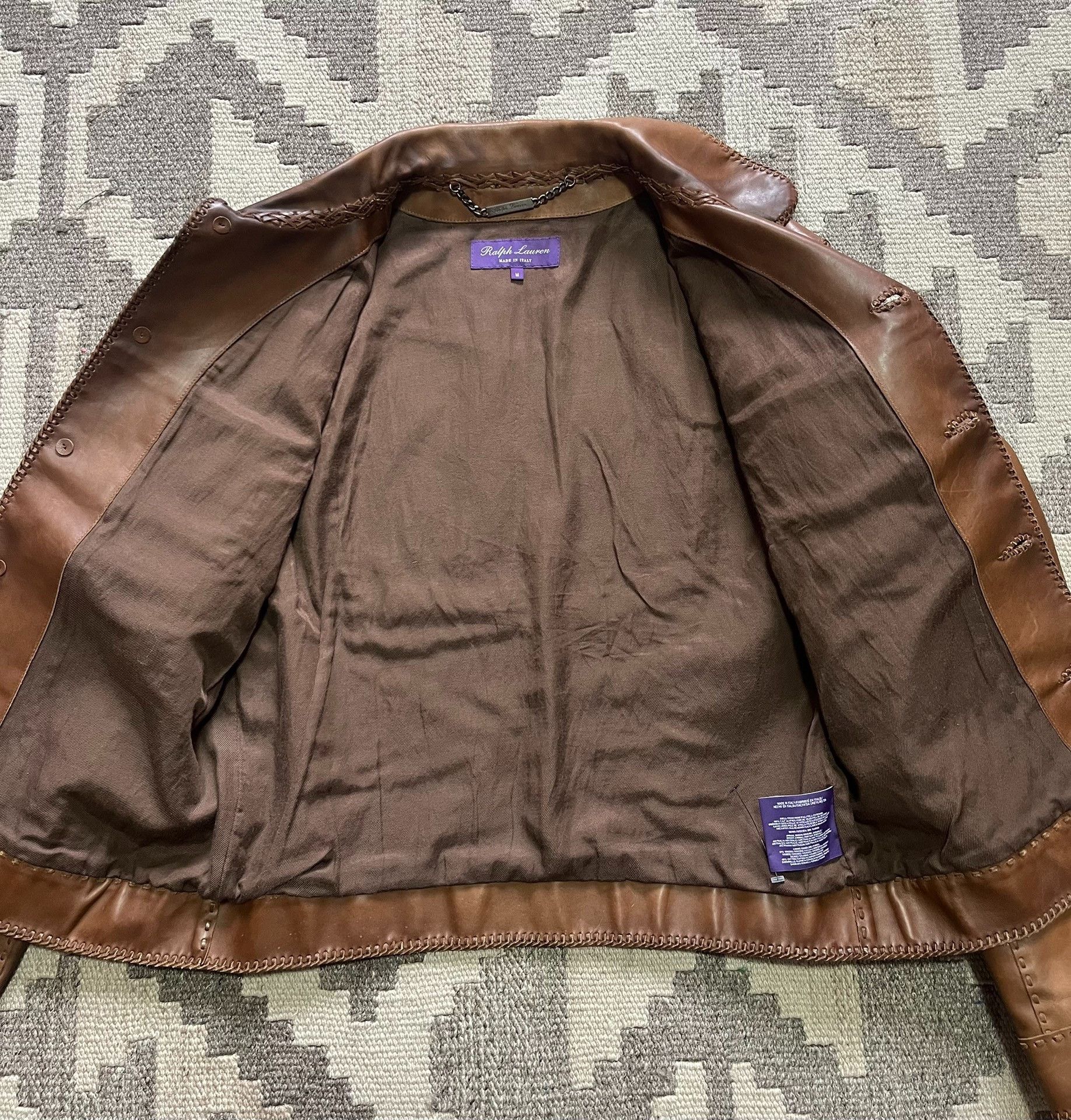 Ralph Lauren Purple Label Ralph Lauren Purple Label Western Leather Jacket Size US M / EU 48-50 / 2 - 3 Thumbnail