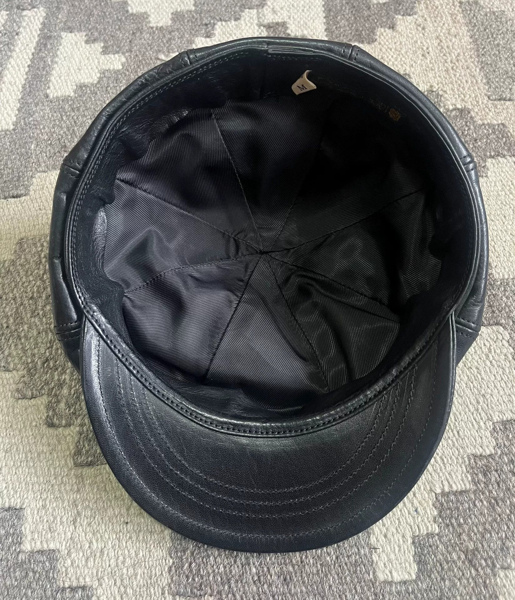 BLACK SIGN Black Sign Horsehide Newsboy Cap Japan Size ONE SIZE - 6 Thumbnail