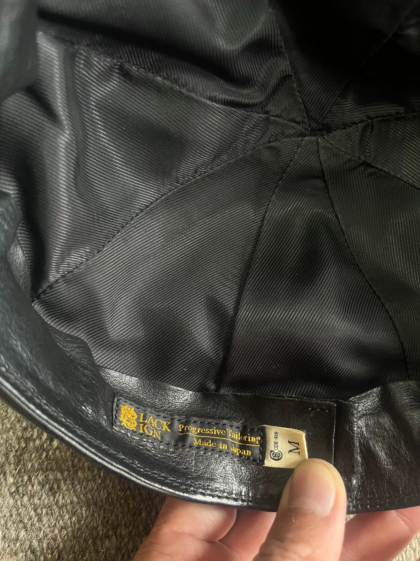 BLACK SIGN Black Sign Horsehide Newsboy Cap Japan Size ONE SIZE - 7 Thumbnail