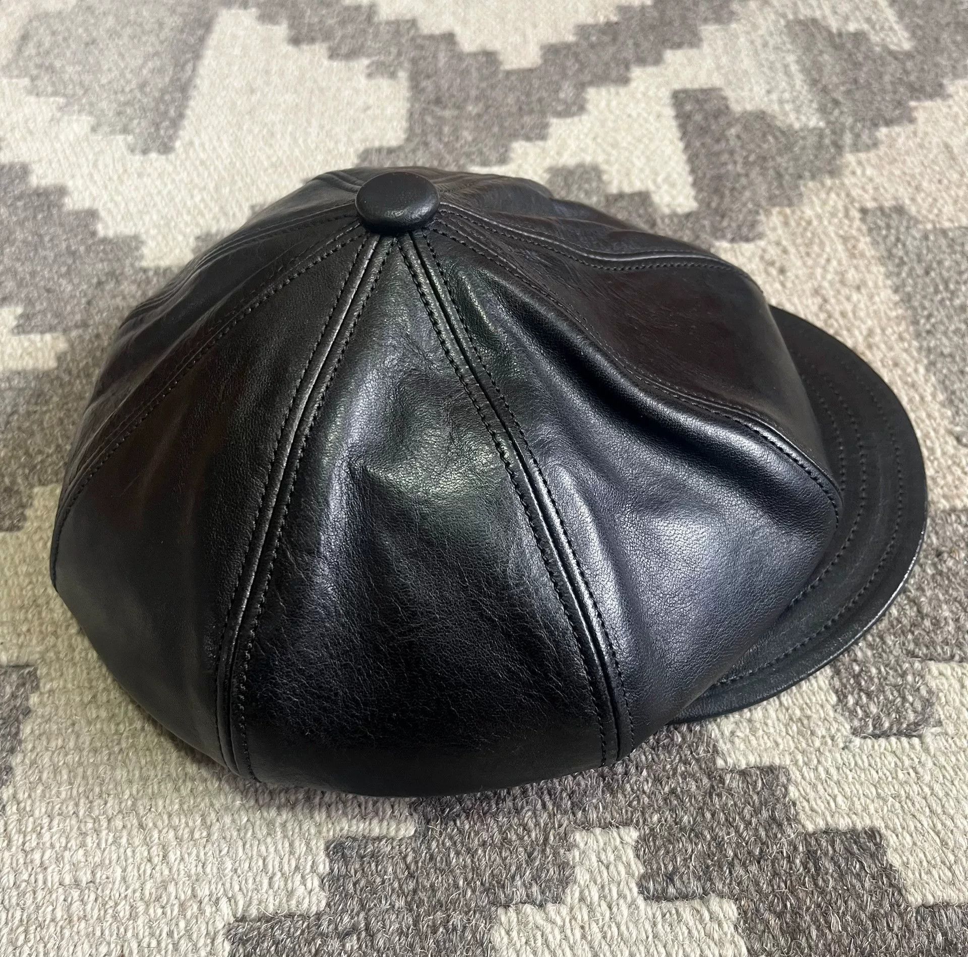 BLACK SIGN Black Sign Horsehide Newsboy Cap Japan Size ONE SIZE - 2 Thumbnail