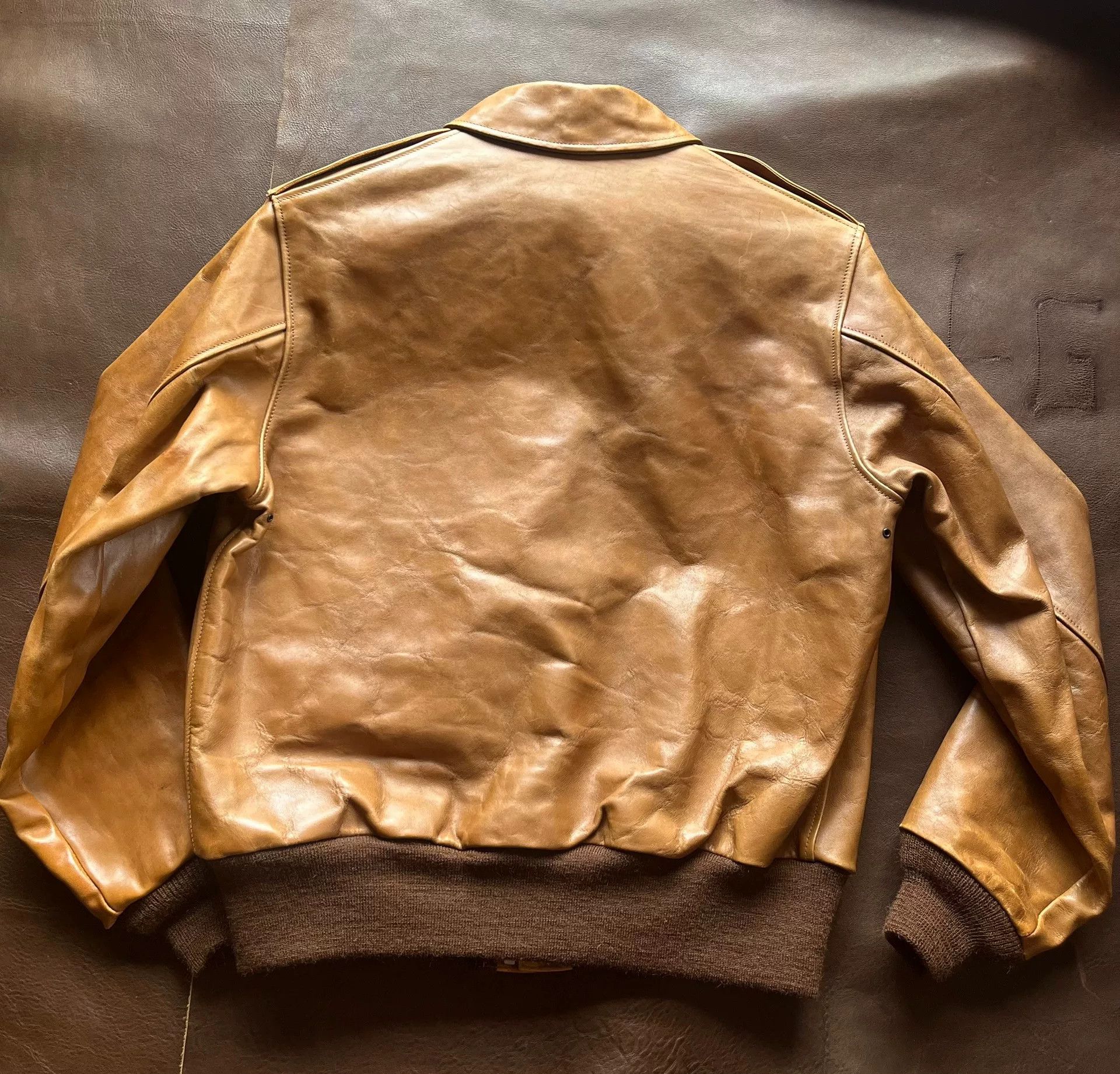 RRL Ralph Lauren RRL A2 Leather Jacket Size US L / EU 52-54 / 3 - 9 Thumbnail