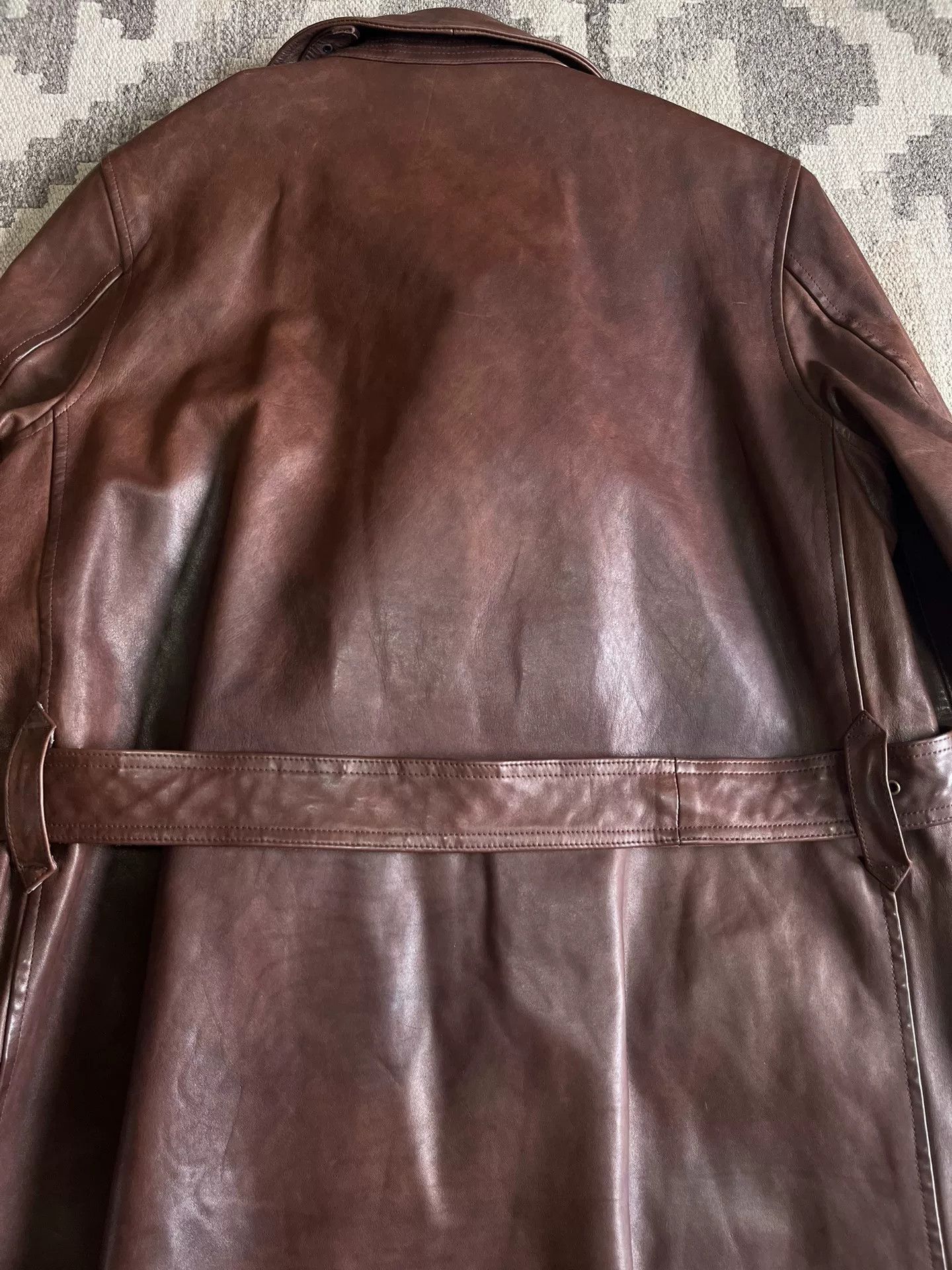 RRL Ralph Lauren Ralph Lauren Leather Motor Trench Coat Size US M / EU 48-50 / 2 - 8 Thumbnail