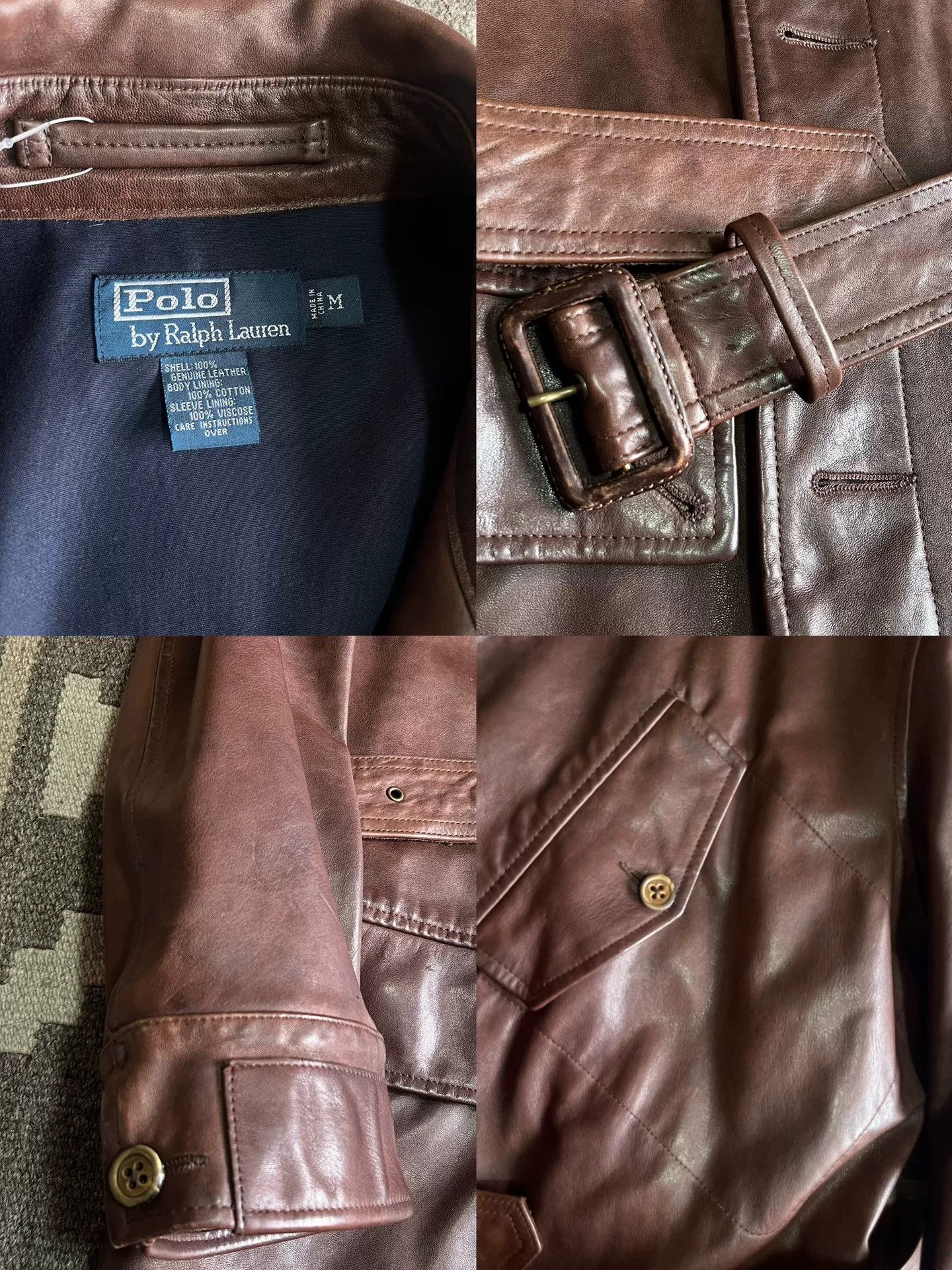 RRL Ralph Lauren Ralph Lauren Leather Motor Trench Coat Size US M / EU 48-50 / 2 - 4 Thumbnail