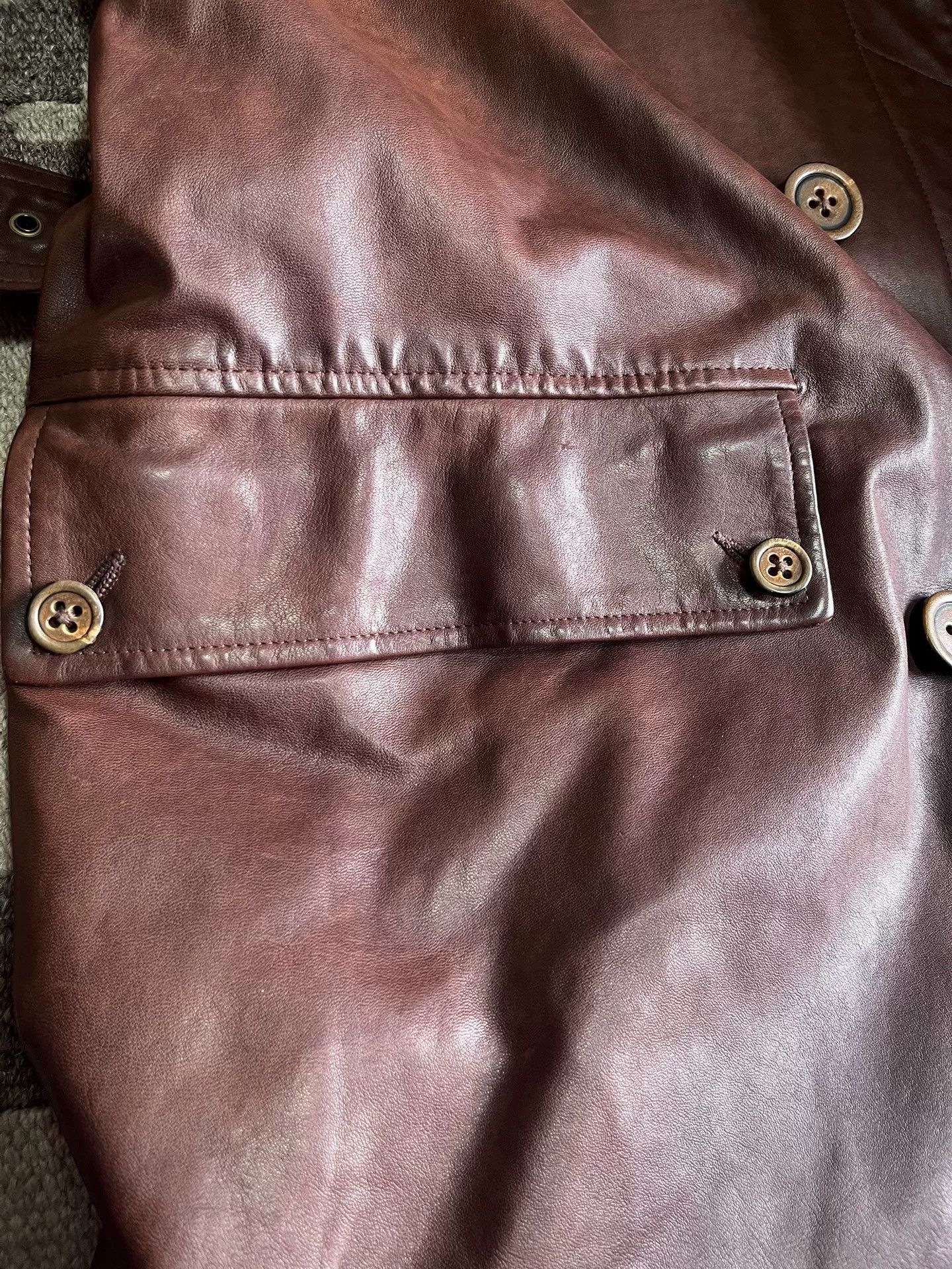 RRL Ralph Lauren Ralph Lauren Leather Motor Trench Coat Size US M / EU 48-50 / 2 - 5 Thumbnail