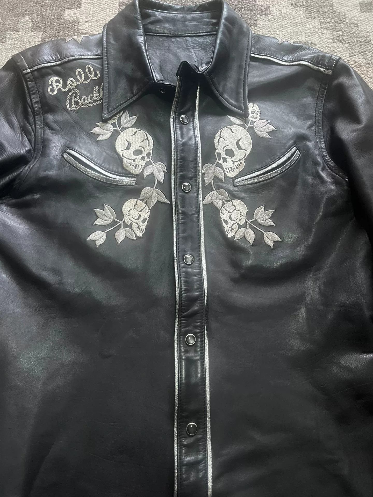 Isamu Katayama Backlash Katayama Isamu Western Dark Leather Shirt Size US M / EU 48-50 / 2 - 2 Thumbnail