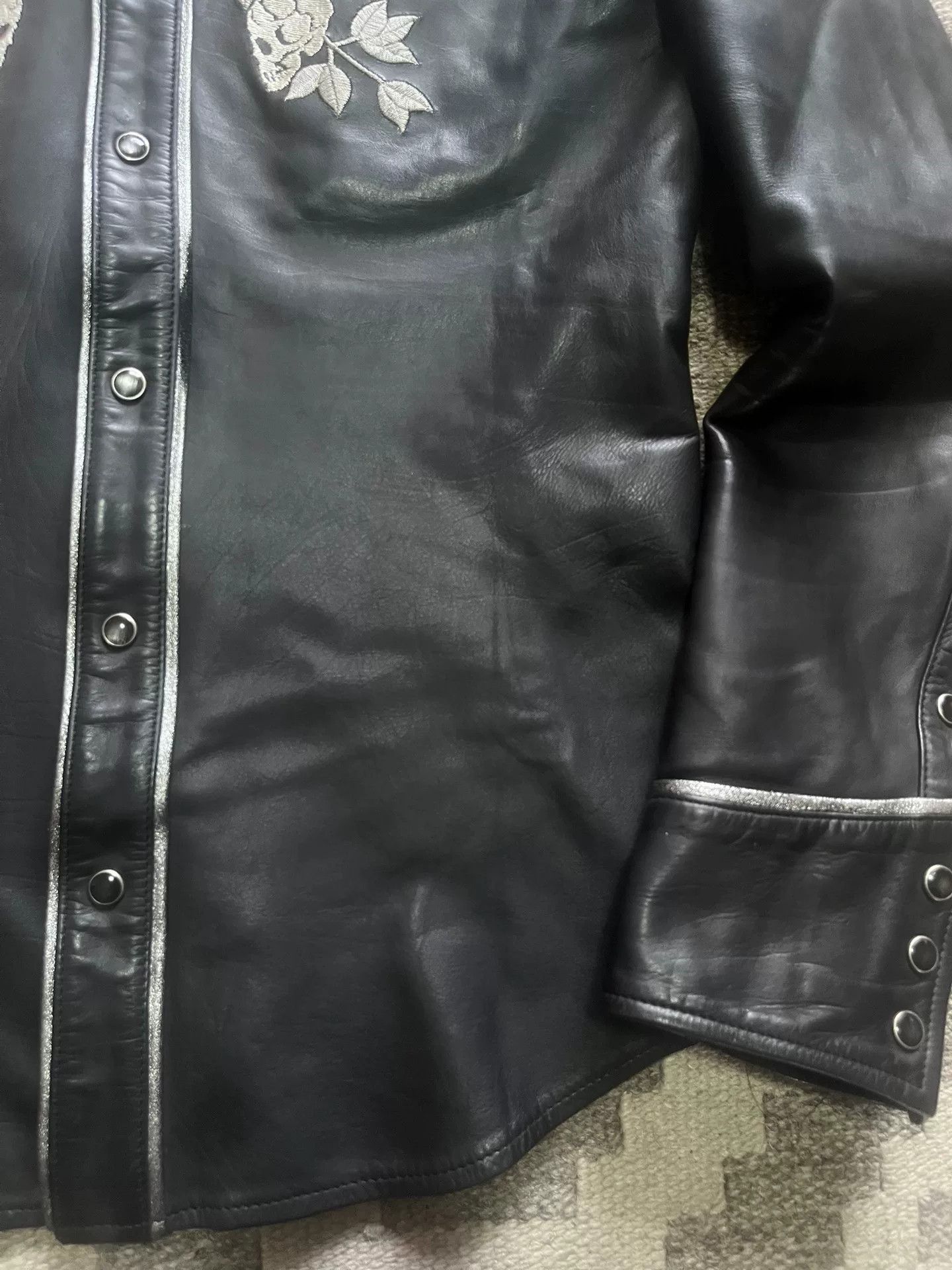 Isamu Katayama Backlash Katayama Isamu Western Dark Leather Shirt Size US M / EU 48-50 / 2 - 3 Thumbnail