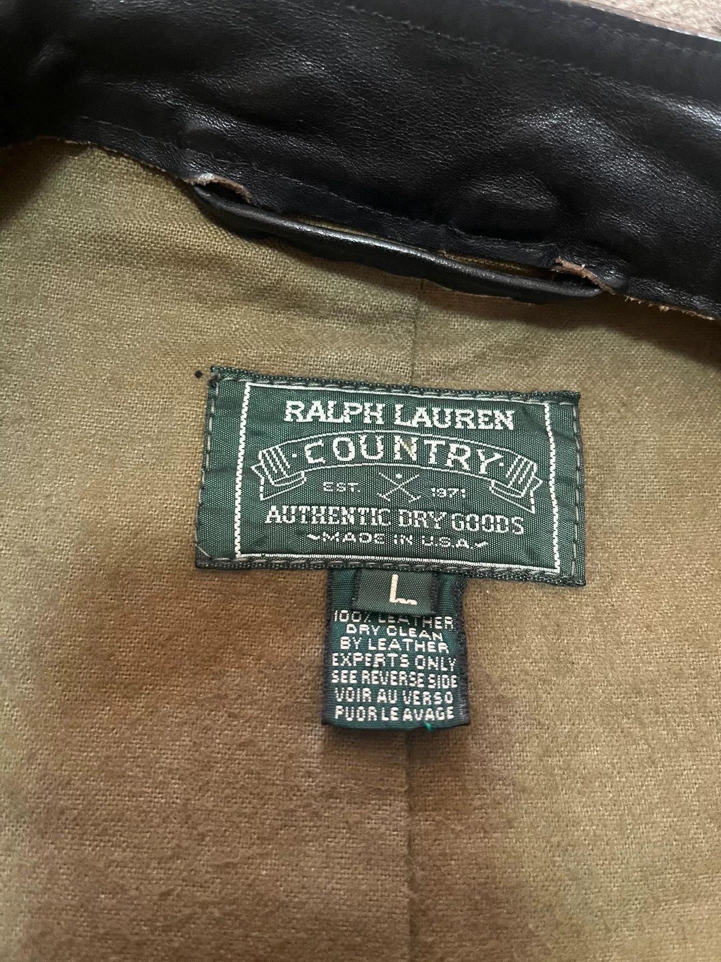 RRL Ralph Lauren Ralph Lauren Vintage Navy Leather Vest Size US L / EU 52-54 / 3 - 5 Thumbnail