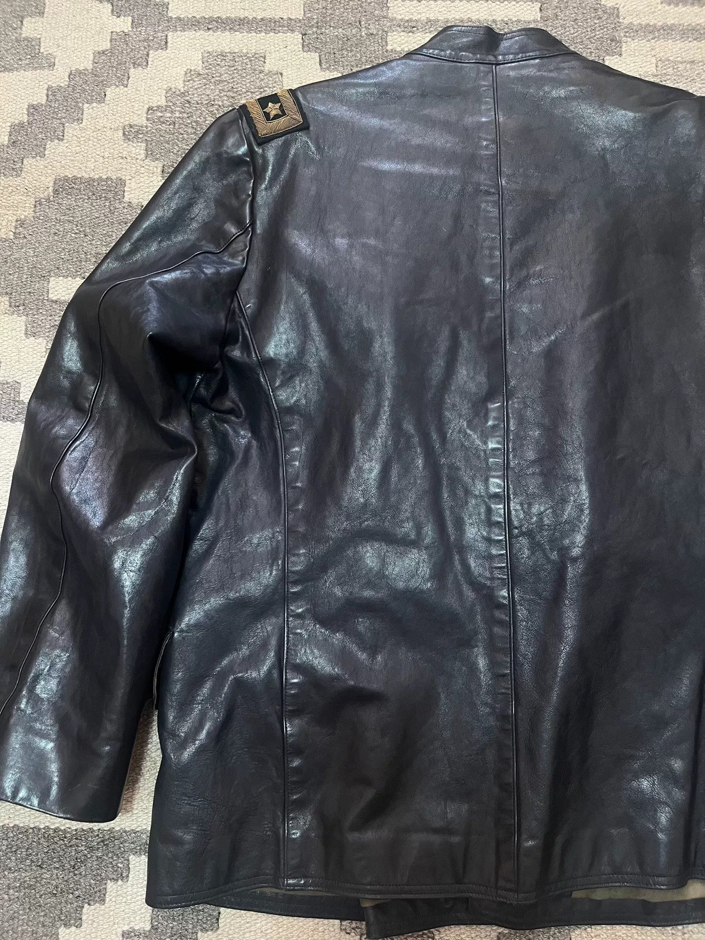 RRL Ralph Lauren Ralph Lauren Vintage Navy Leather Vest Size US L / EU 52-54 / 3 - 8 Thumbnail