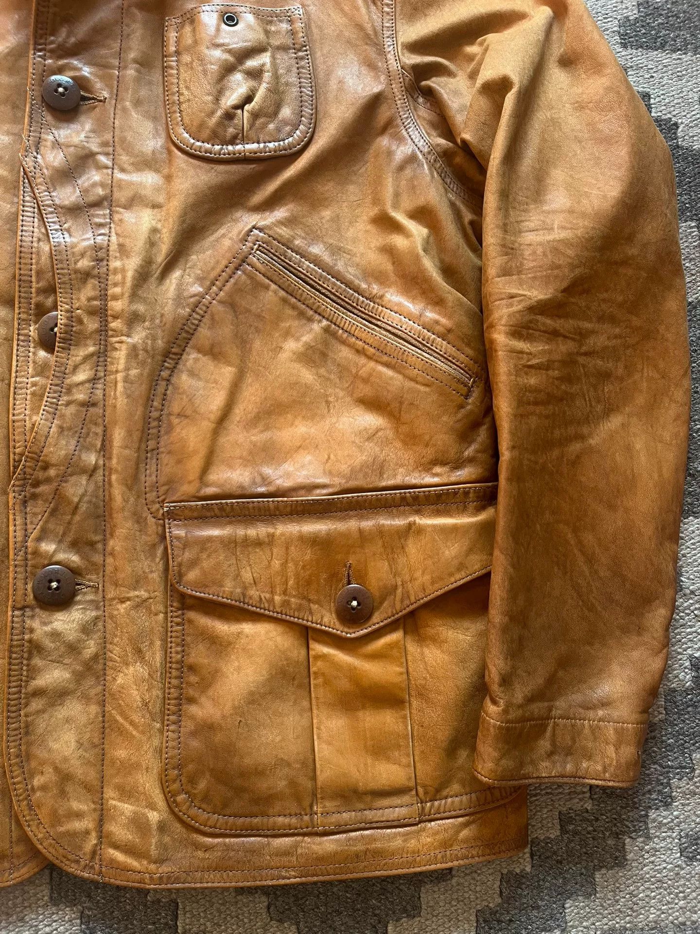 RRL Ralph Lauren Ralph Lauren RRL Leather Safari Vest Size US M / EU 48-50 / 2 - 3 Thumbnail