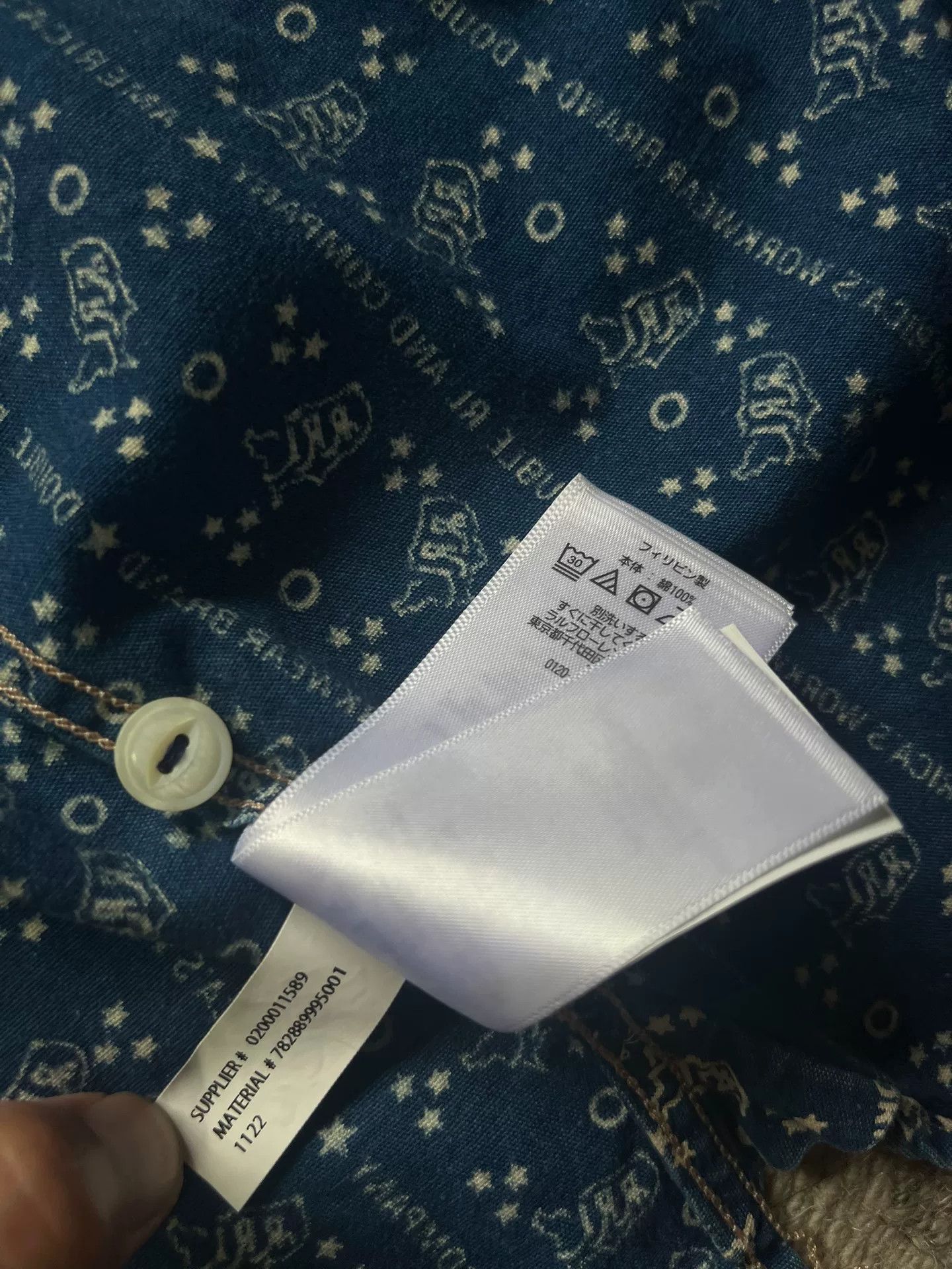 RRL Ralph Lauren RRL Indigo Western Shirt Size US S / EU 44-46 / 1 - 6 Thumbnail