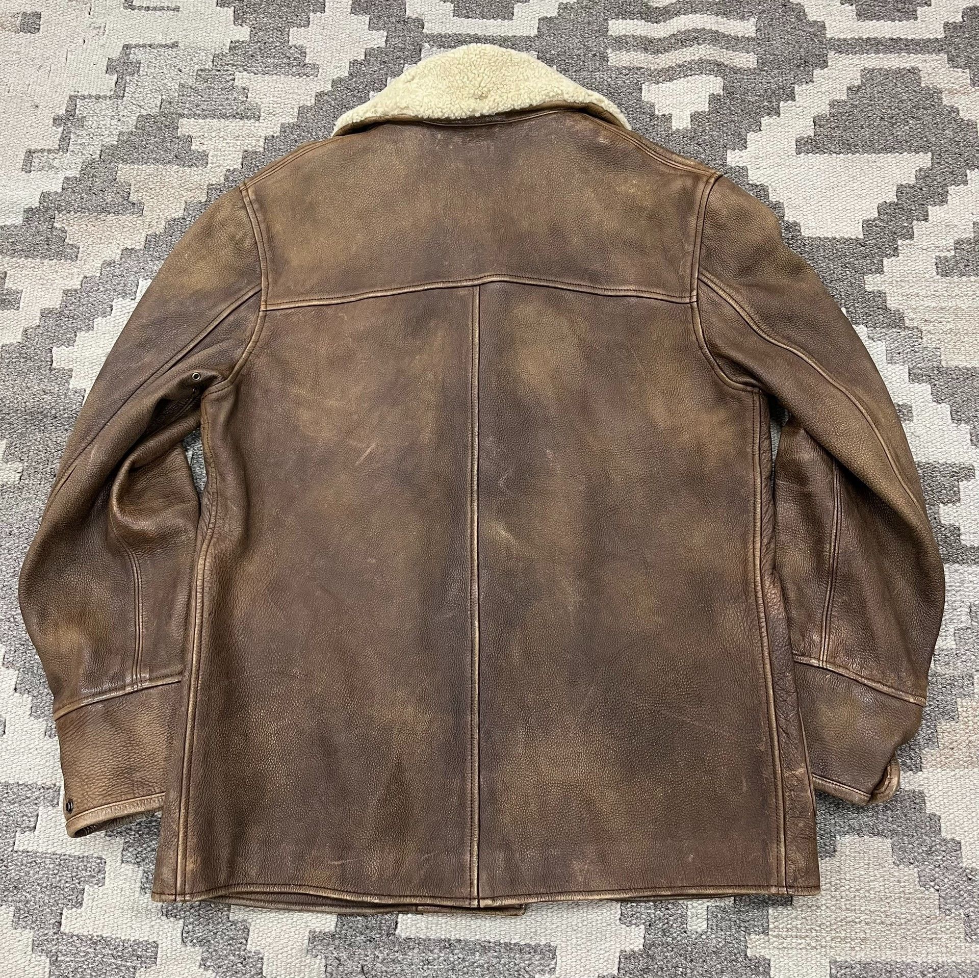 RRL Ralph Lauren Ralph Lauren RRL Leather Fur-Lined Vest Size US M / EU 48-50 / 2 - 9 Thumbnail