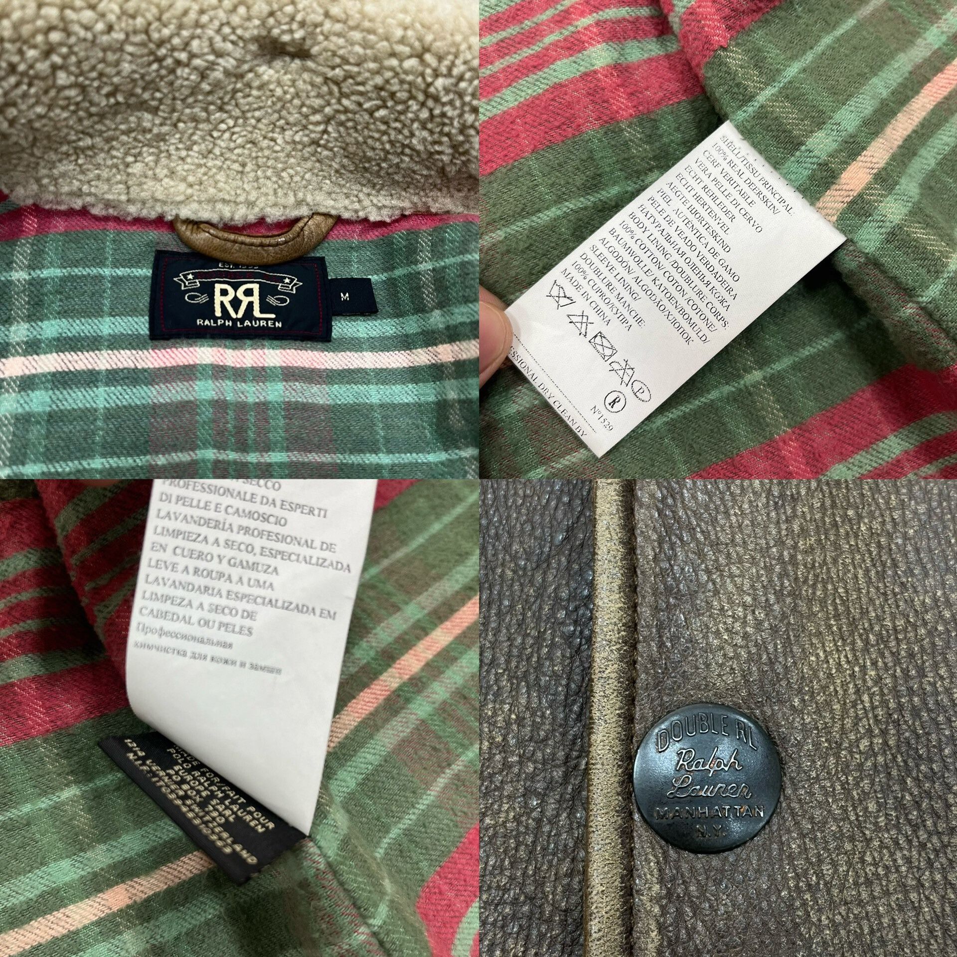 RRL Ralph Lauren Ralph Lauren RRL Leather Fur-Lined Vest Size US M / EU 48-50 / 2 - 4 Thumbnail