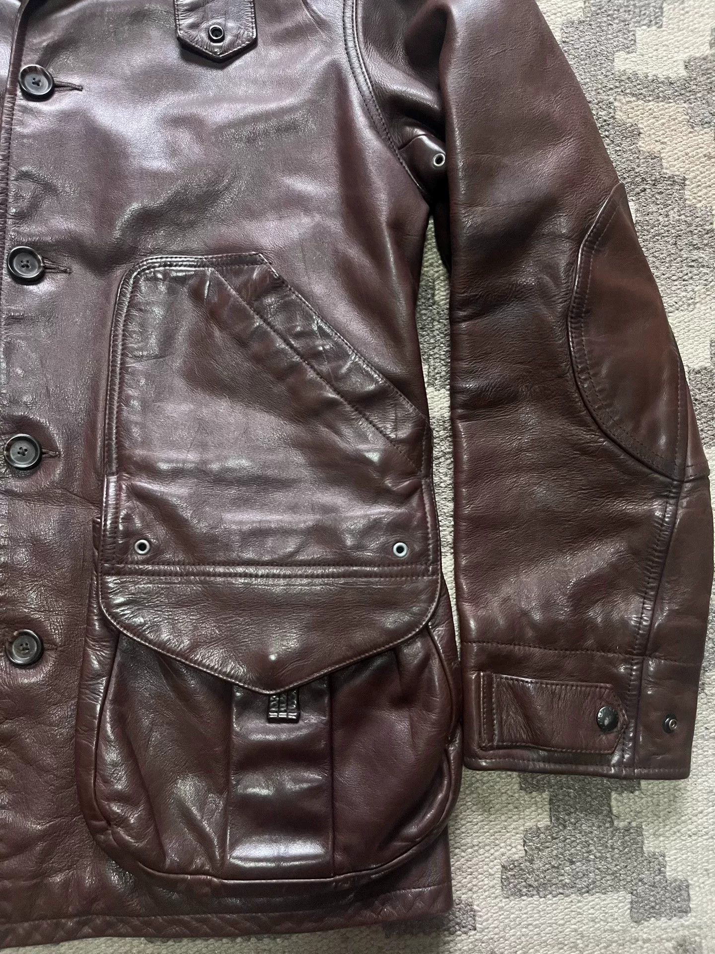 RRL Ralph Lauren Ralph Lauren RRL Leather Hunting Vest Size US S / EU 44-46 / 1 - 4 Thumbnail