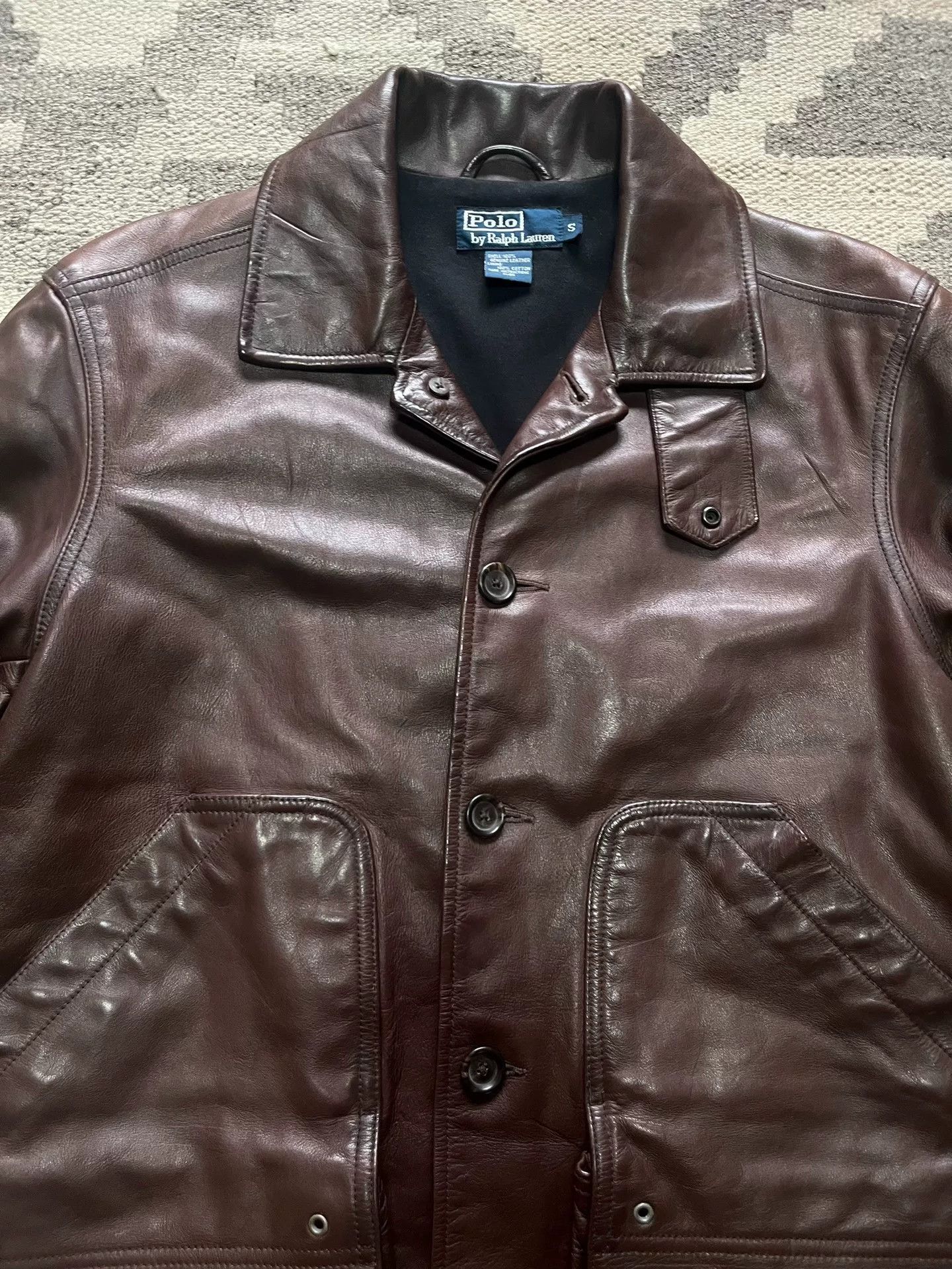 RRL Ralph Lauren Ralph Lauren RRL Leather Hunting Vest Size US S / EU 44-46 / 1 - 2 Thumbnail