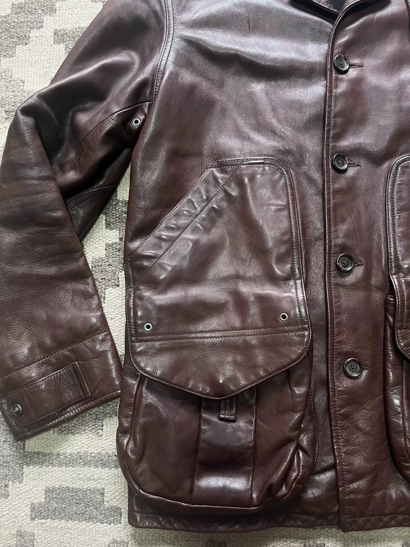 RRL Ralph Lauren Ralph Lauren RRL Leather Hunting Vest Size US S / EU 44-46 / 1 - 3 Thumbnail