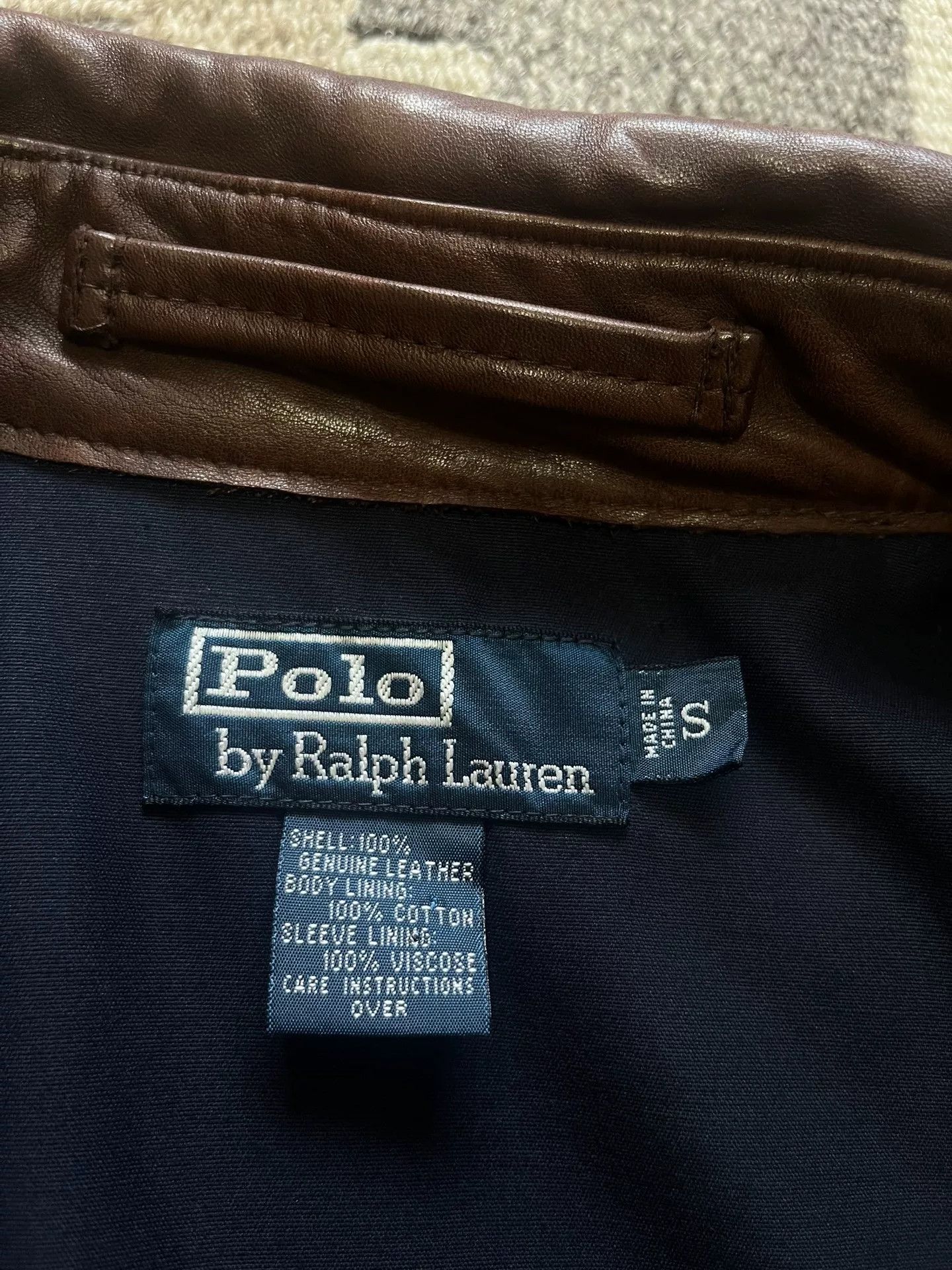 Ralph Lauren Vintage Leather Trench Coat