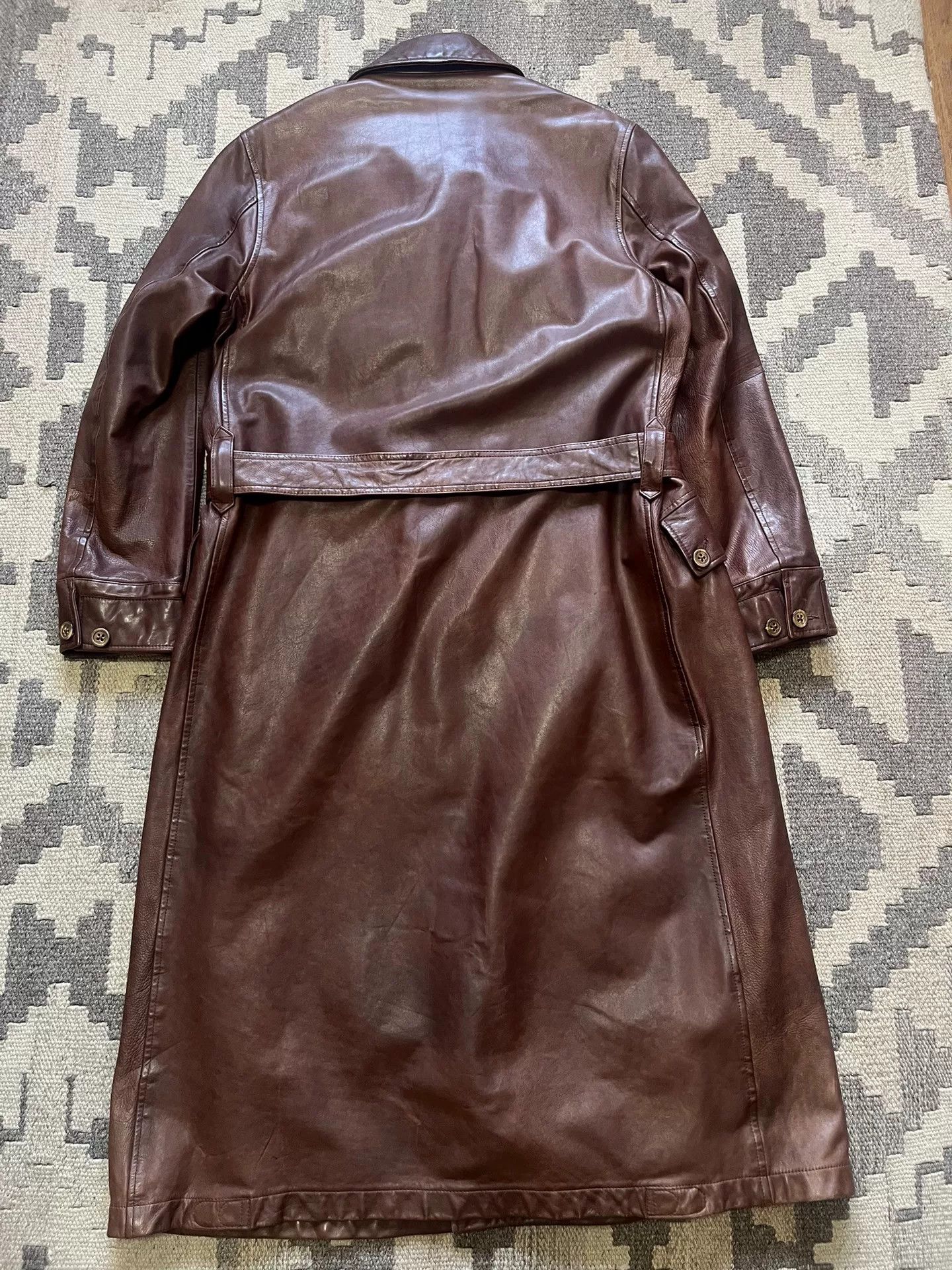 Ralph Lauren Vintage Leather Trench Coat