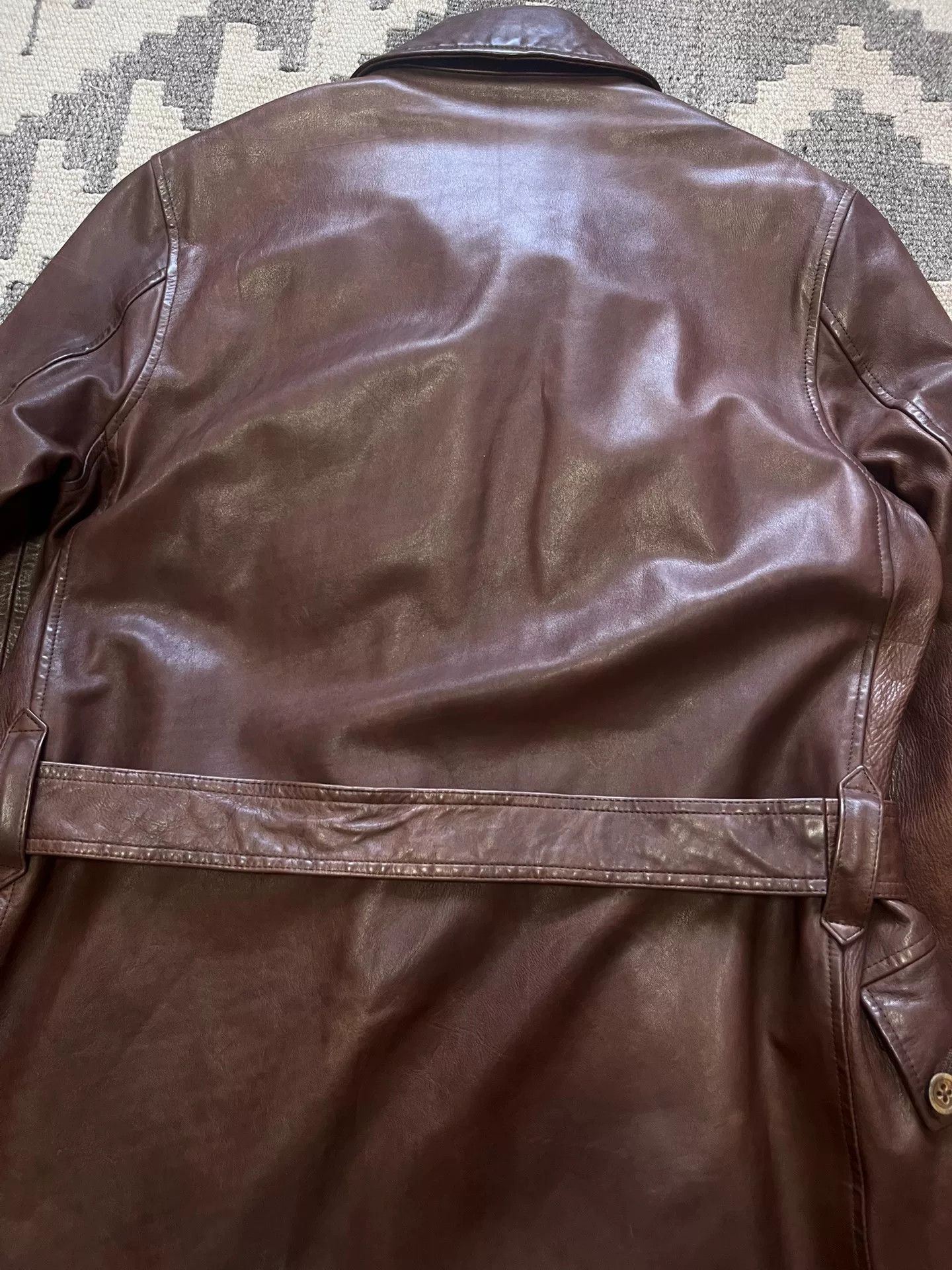 Ralph Lauren Vintage Leather Trench Coat