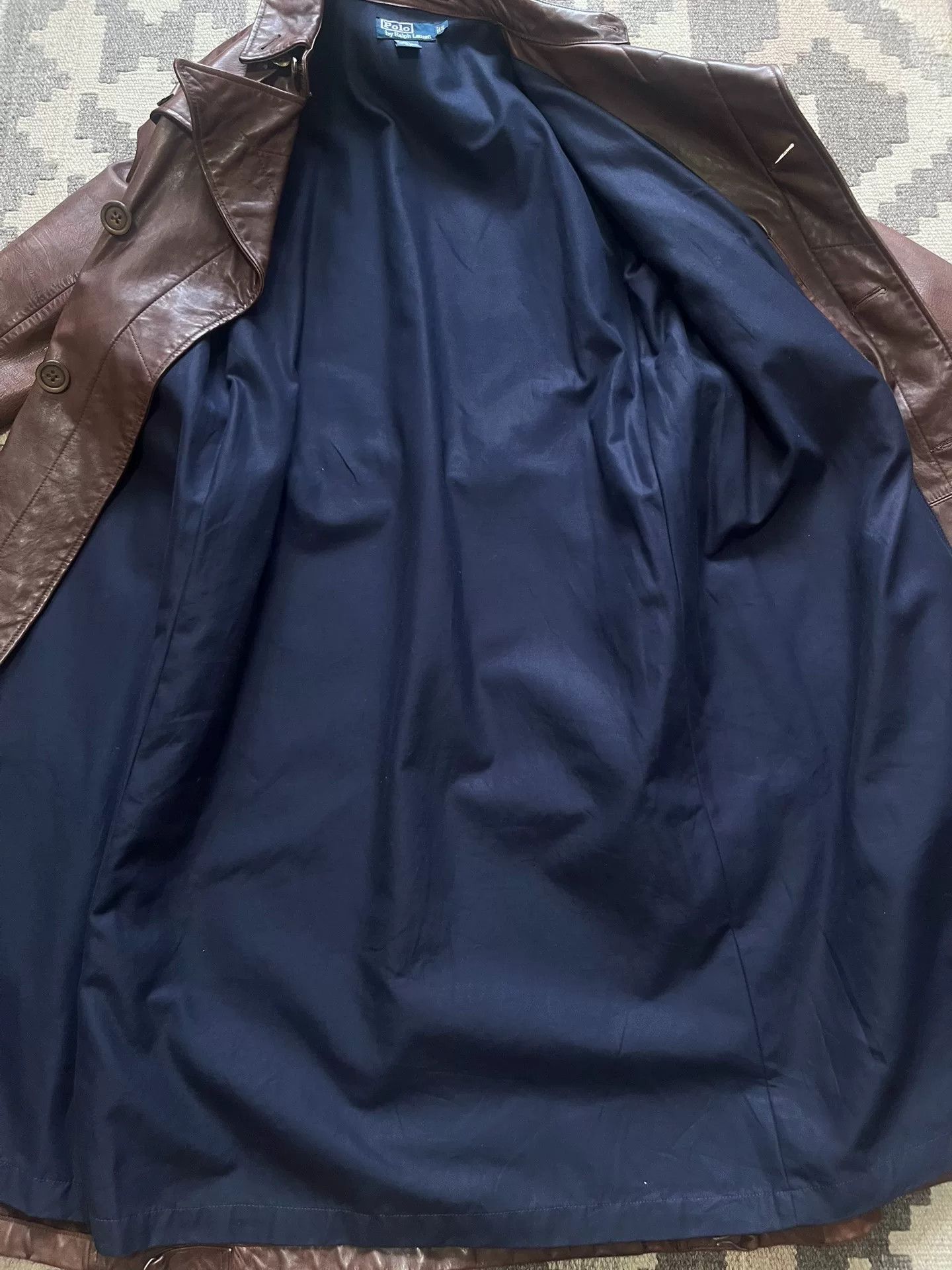 Ralph Lauren Vintage Leather Trench Coat