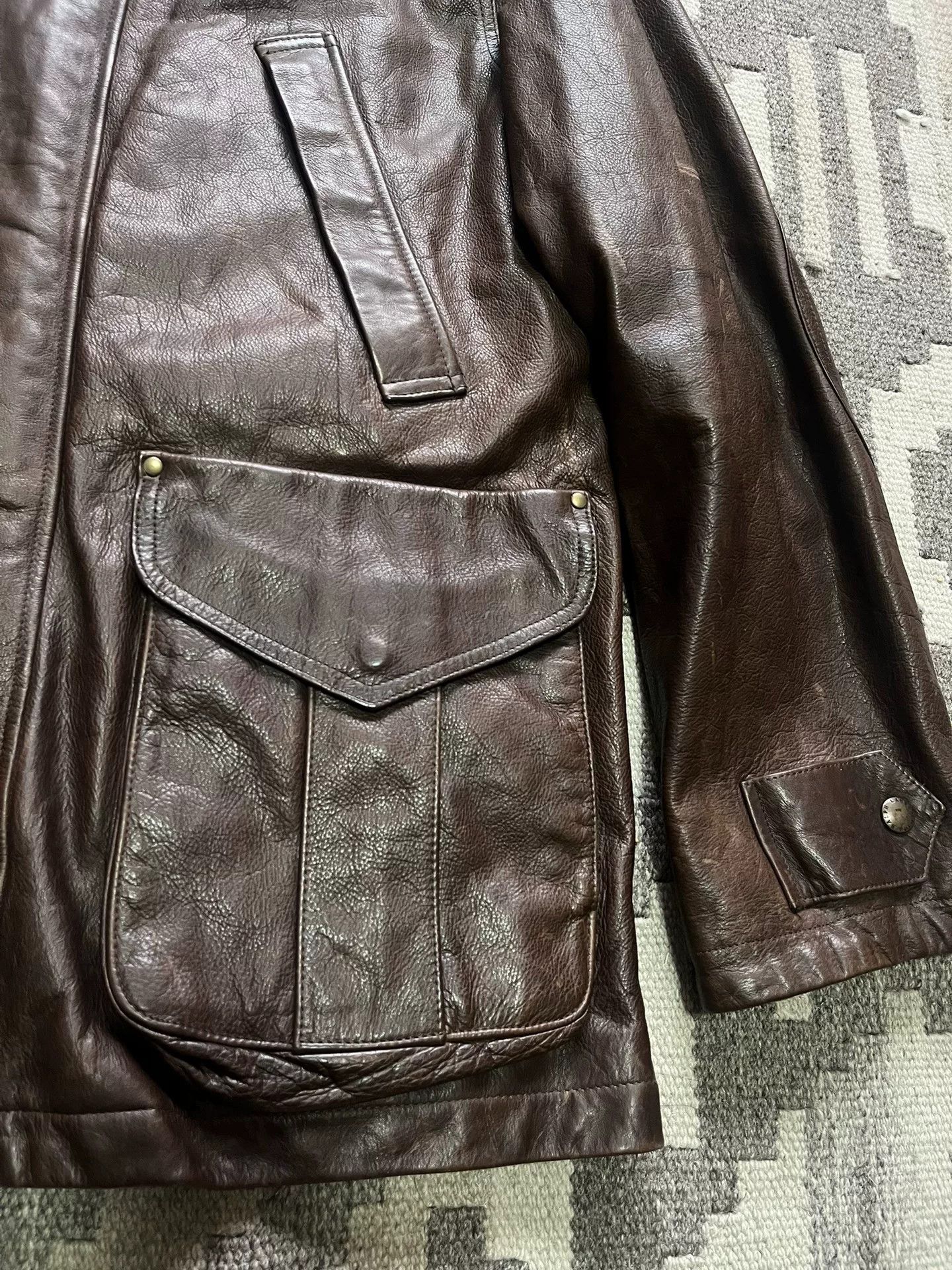 RRL Ralph Lauren Ralph Lauren RRL Hunting Leather Vest Size US L / EU 52-54 / 3 - 4 Thumbnail