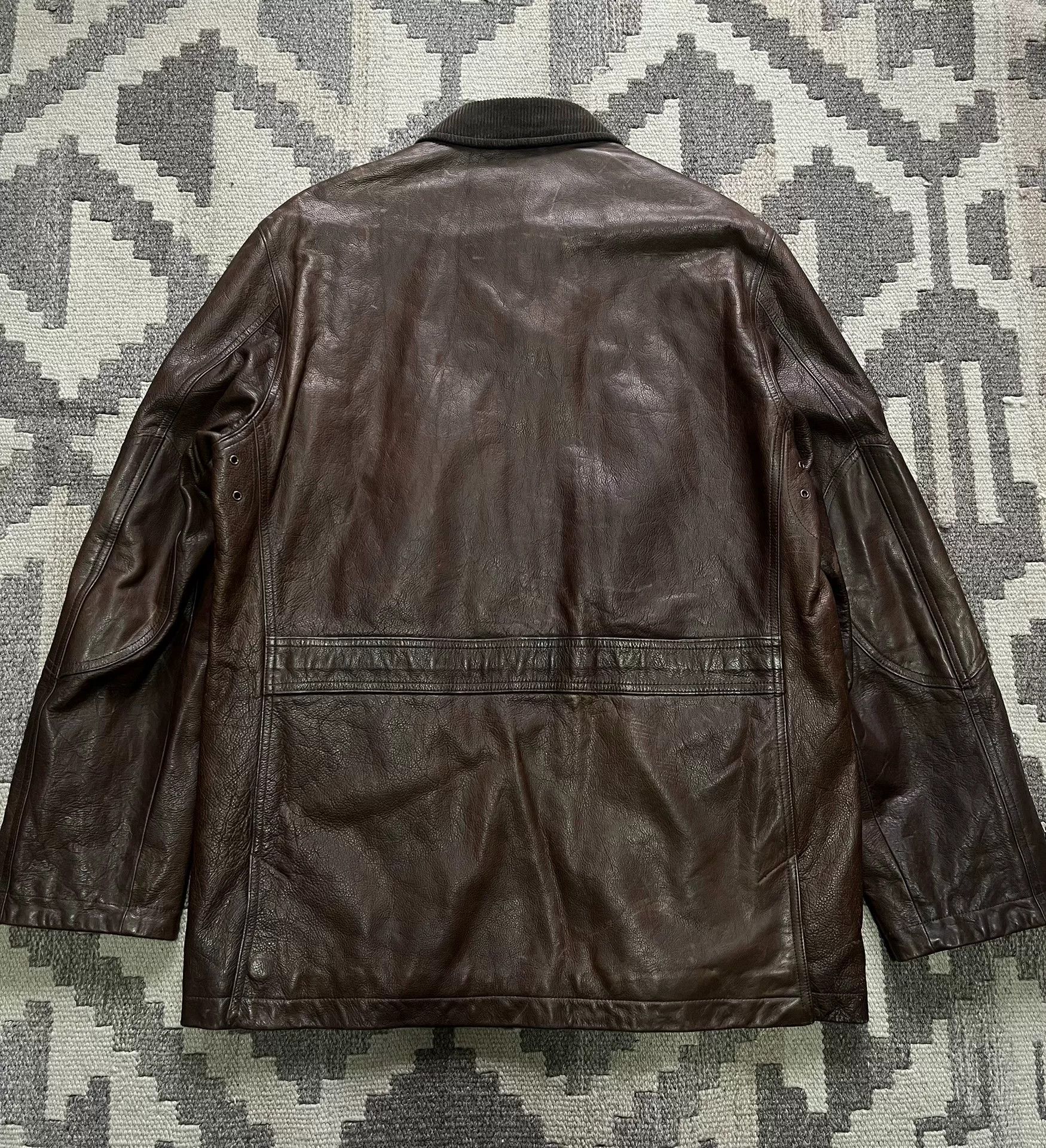 RRL Ralph Lauren Ralph Lauren RRL Hunting Leather Vest Size US L / EU 52-54 / 3 - 8 Thumbnail