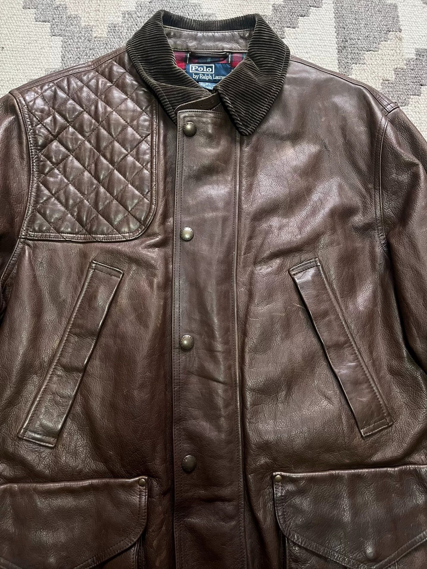 RRL Ralph Lauren Ralph Lauren RRL Hunting Leather Vest Size US L / EU 52-54 / 3 - 2 Thumbnail