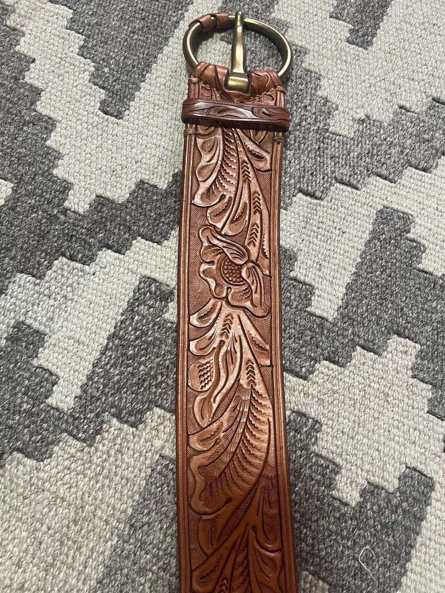 RRL Ralph Lauren Ralph Lauren Handcrafted Embossed Belt Size ONE SIZE - 2 Thumbnail