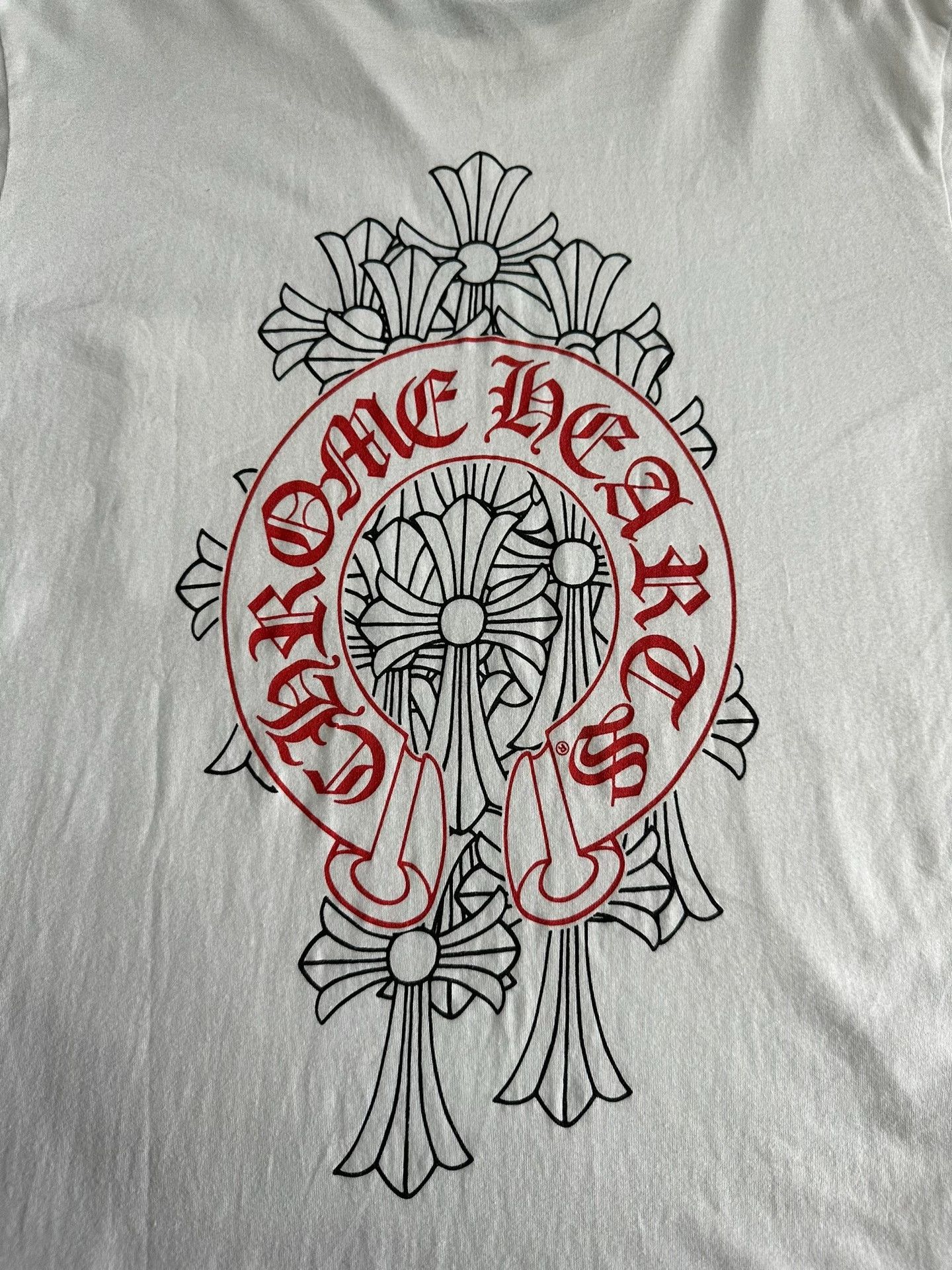 Chrome Hearts Chrome Hearts White Red Phantom Tee Size US L / EU 52-54 / 3 - 2 Thumbnail