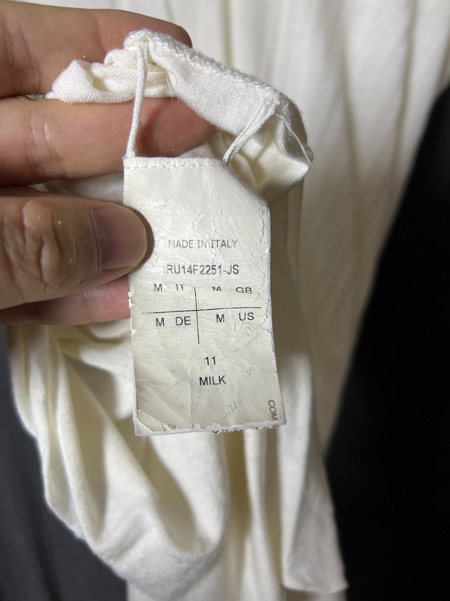 Rick Owens Rick Owens 14FW Milk Short Sleeve Size US M / EU 48-50 / 2 - 5 Thumbnail