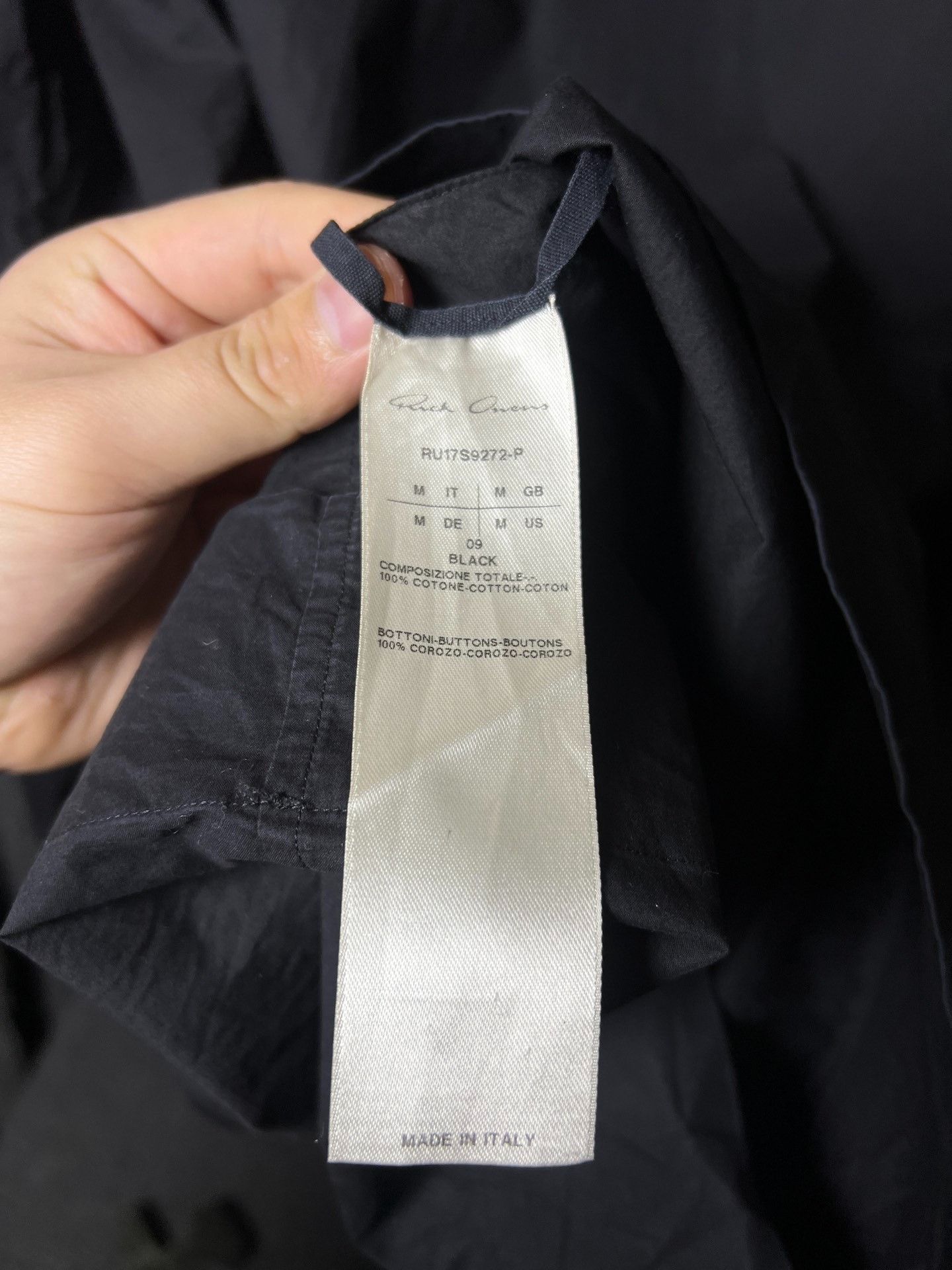 Rick Owens Rick Owens 17ss Crewneck Button Longsleeve Size US M / EU 48-50 / 2 - 5 Thumbnail